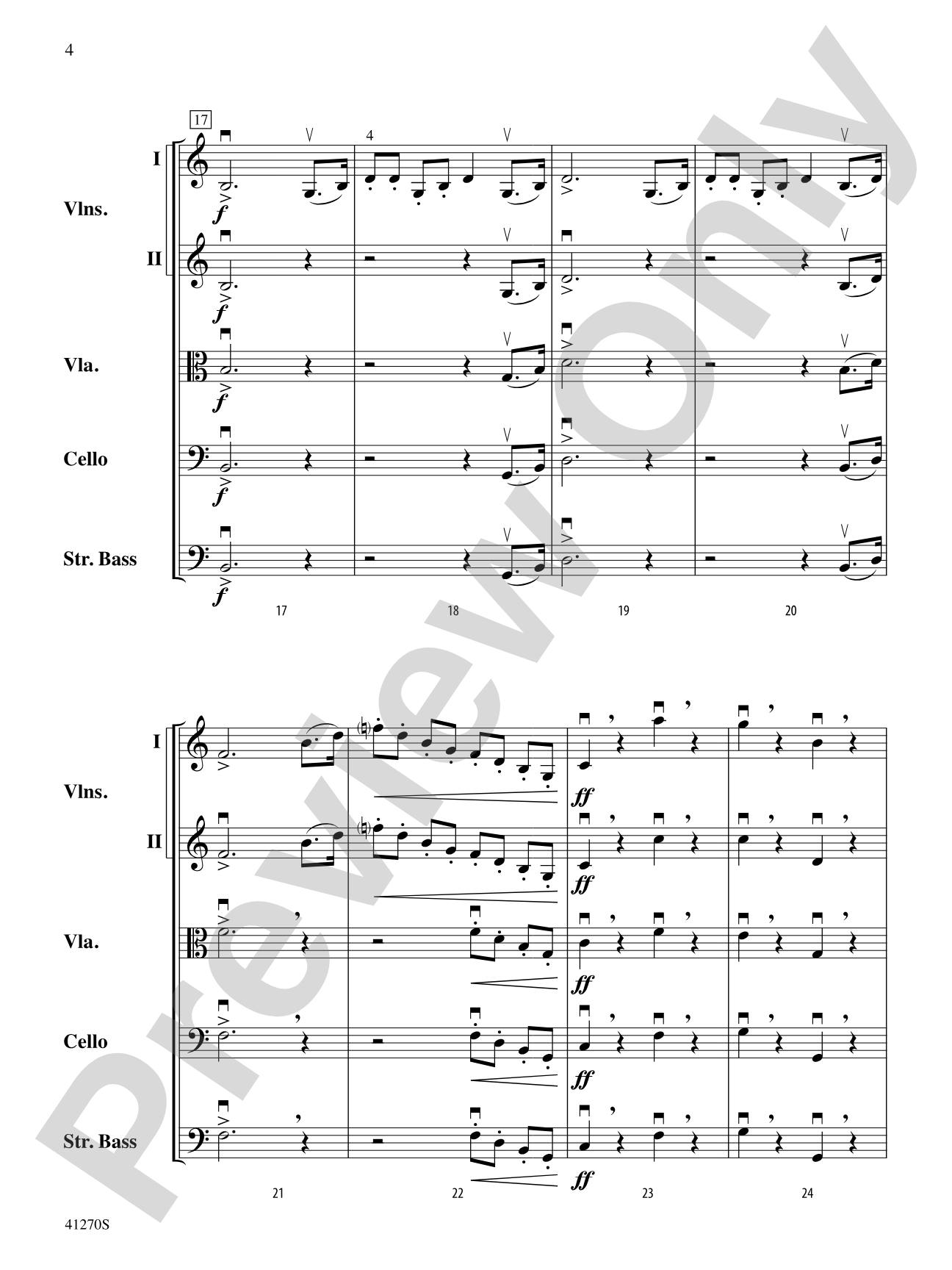 Symphony No. 1: String Orchestra Conductor Score & Parts
