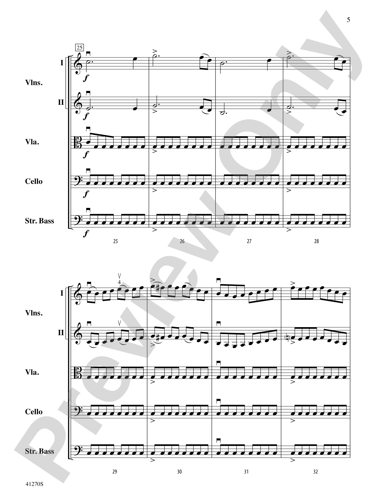 Symphony No. 1: String Orchestra Conductor Score & Parts