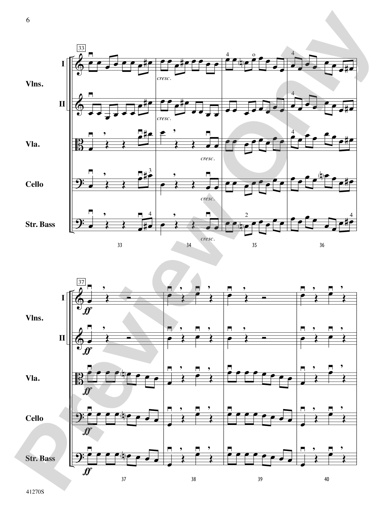 Symphony No. 1: String Orchestra Conductor Score & Parts