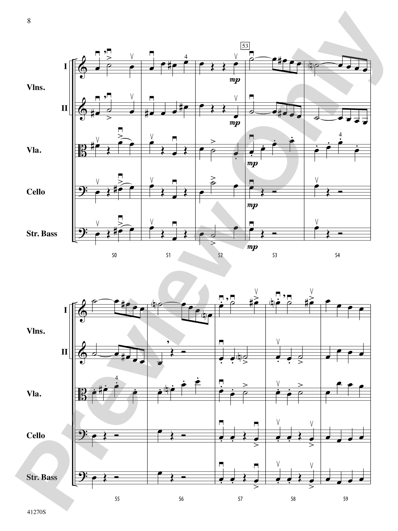 Symphony No. 1: String Orchestra Conductor Score & Parts
