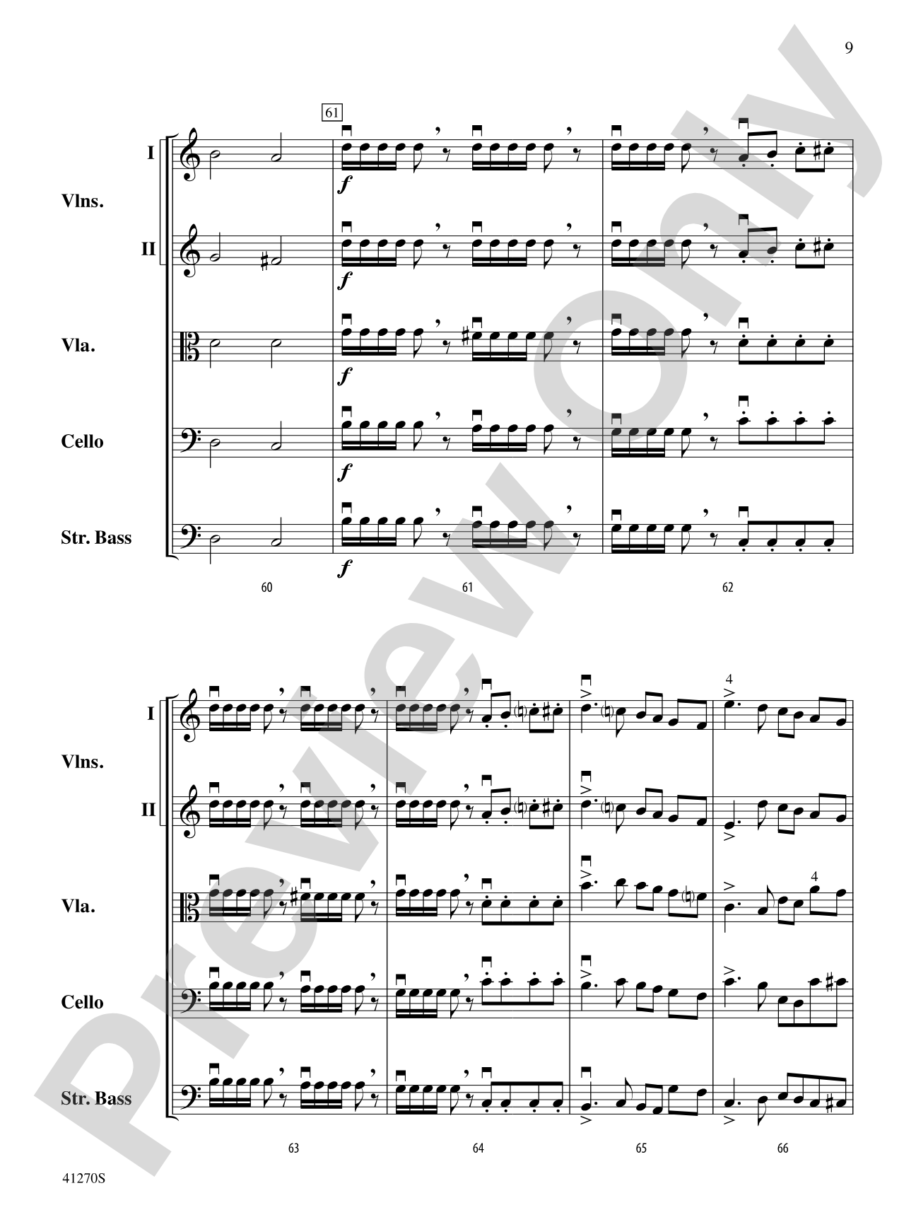 Symphony No. 1: String Orchestra Conductor Score & Parts