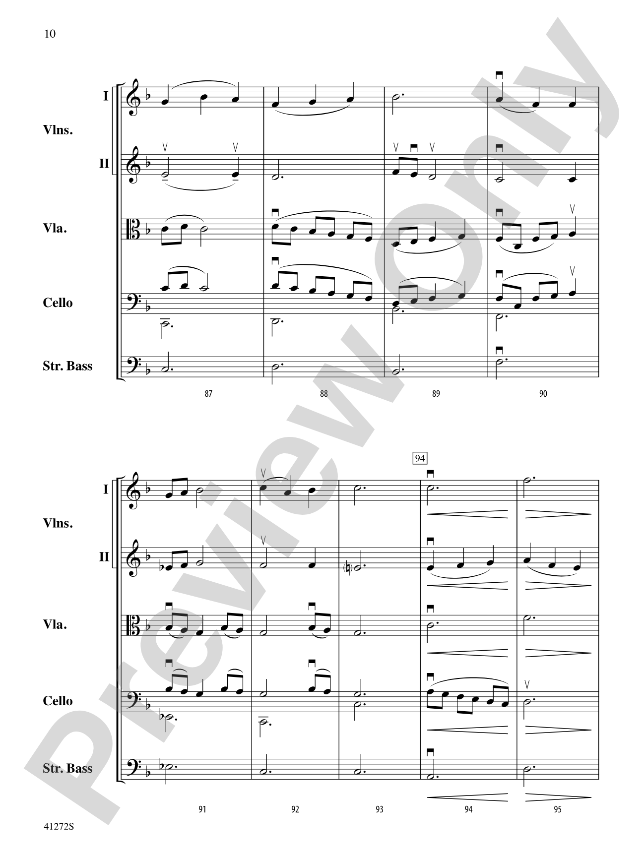 Westridge Overture: String Orchestra Conductor Score & Parts