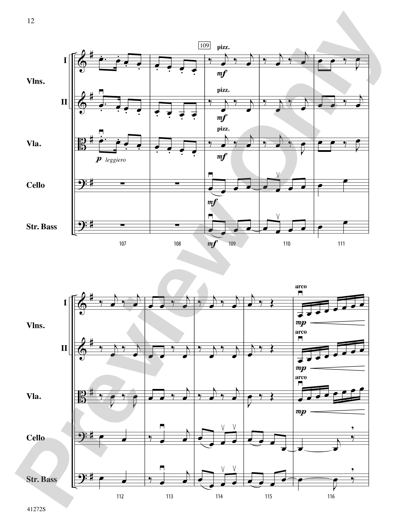 Westridge Overture: String Orchestra Conductor Score & Parts