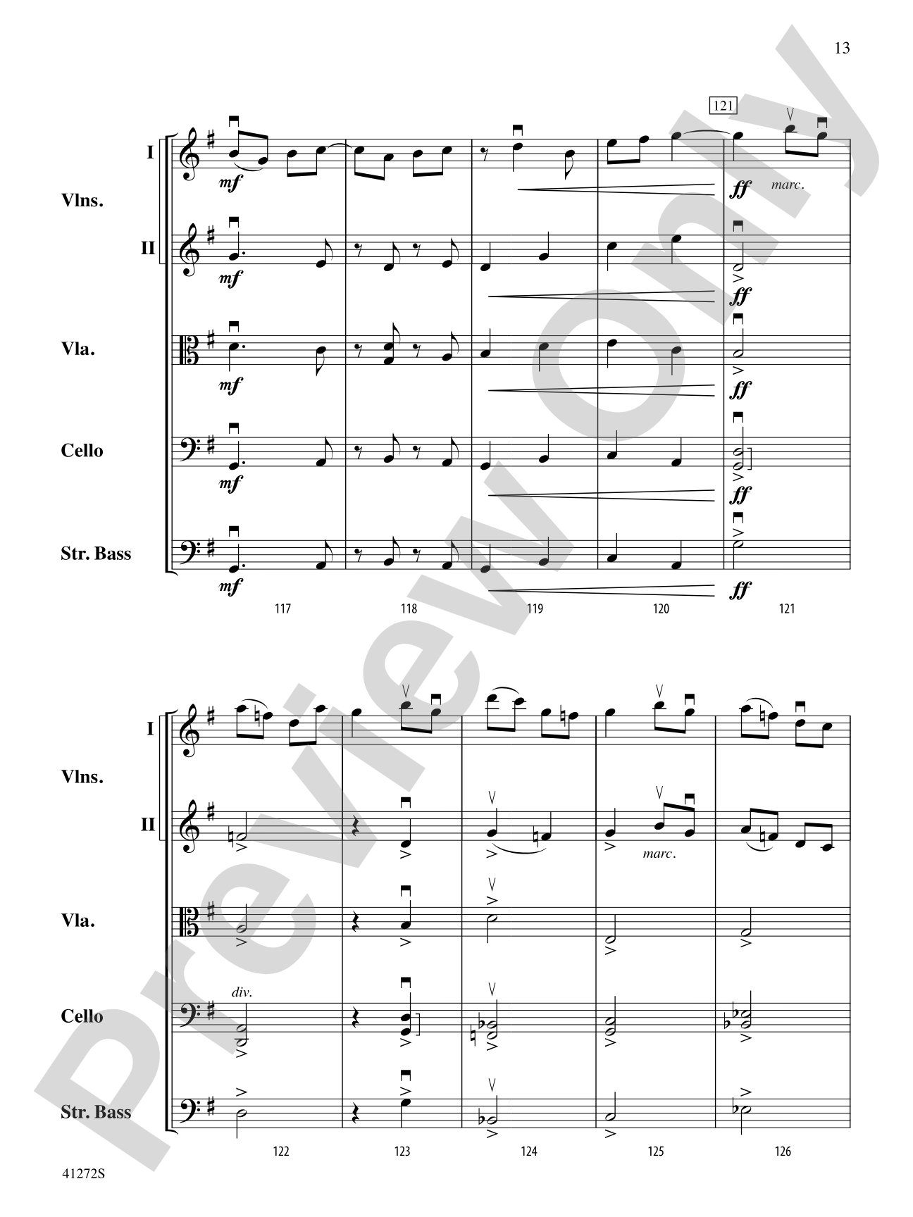 Westridge Overture: String Orchestra Conductor Score & Parts