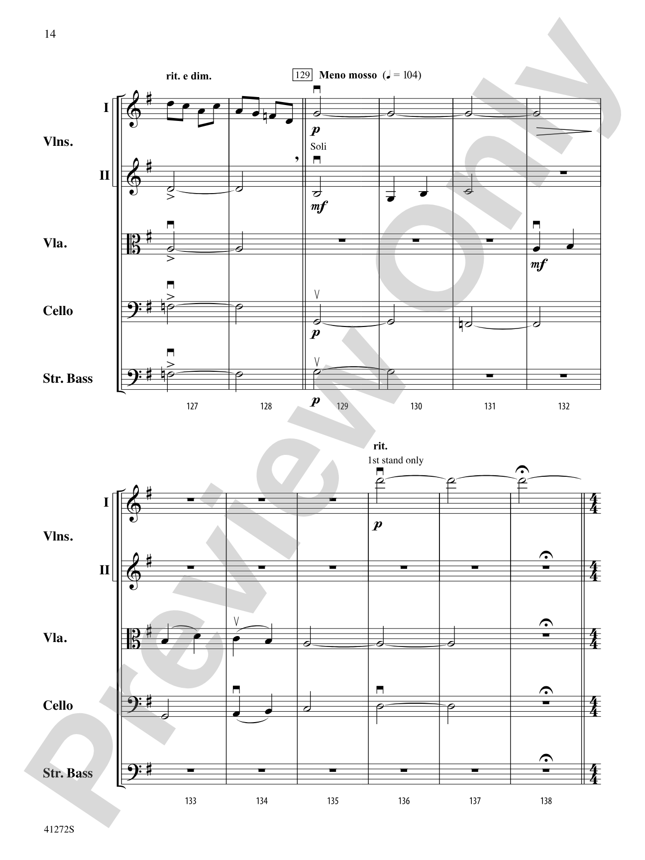 Westridge Overture: String Orchestra Conductor Score & Parts