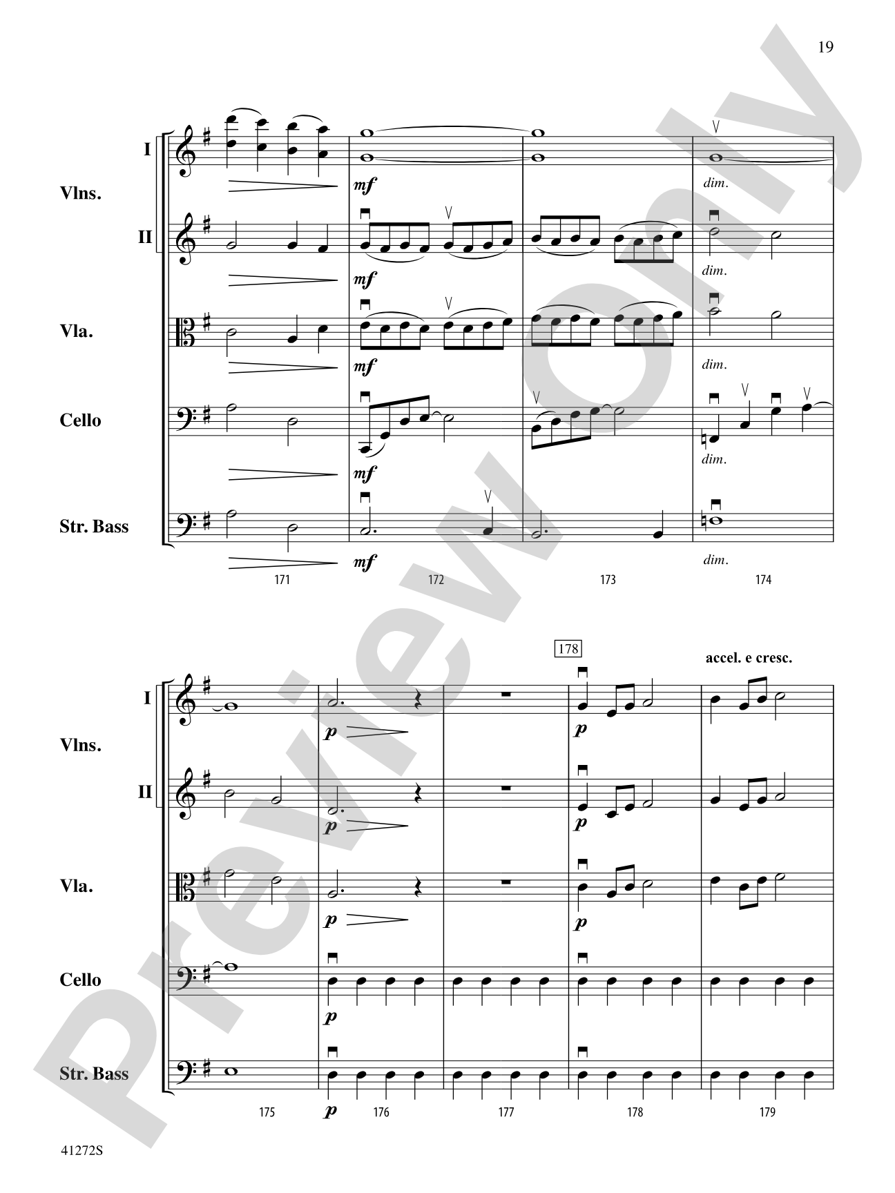 Westridge Overture: String Orchestra Conductor Score & Parts