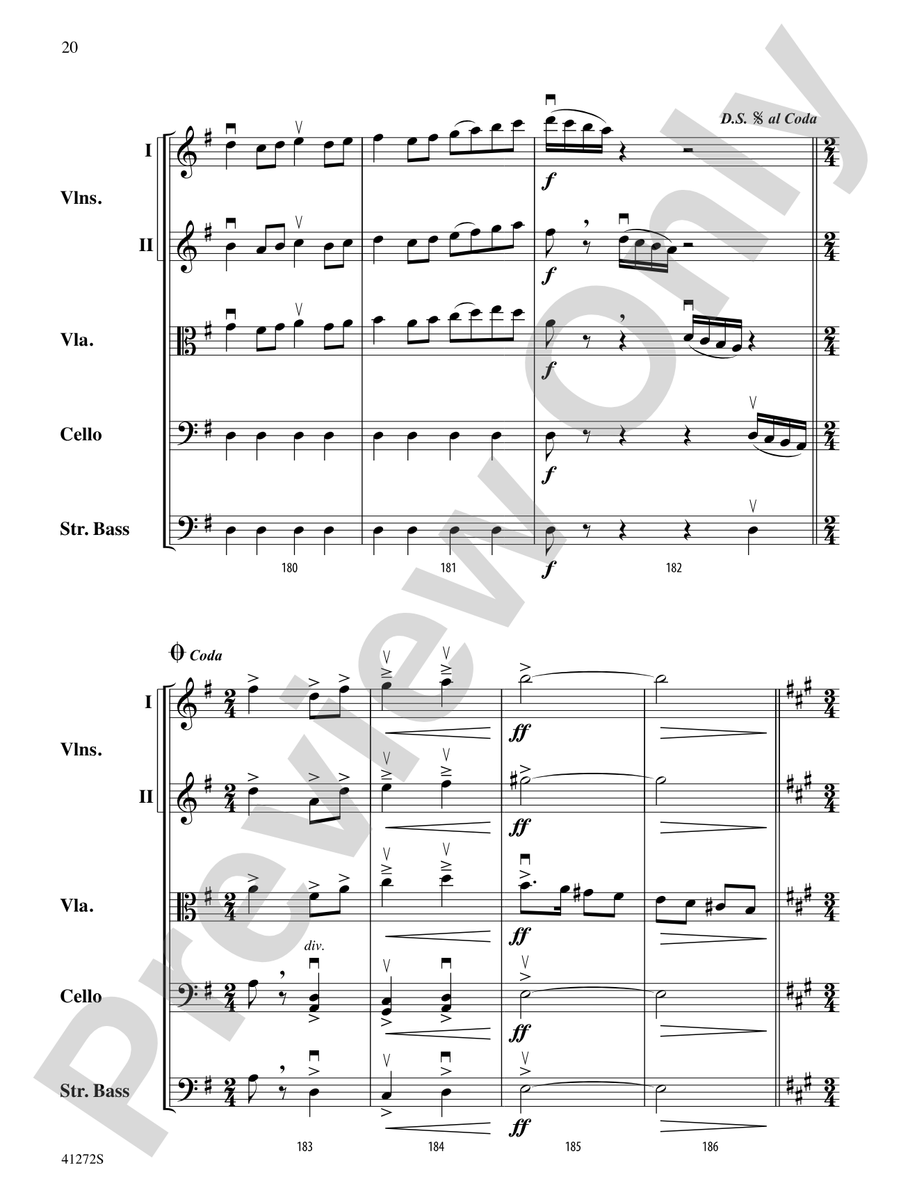 Westridge Overture: String Orchestra Conductor Score & Parts