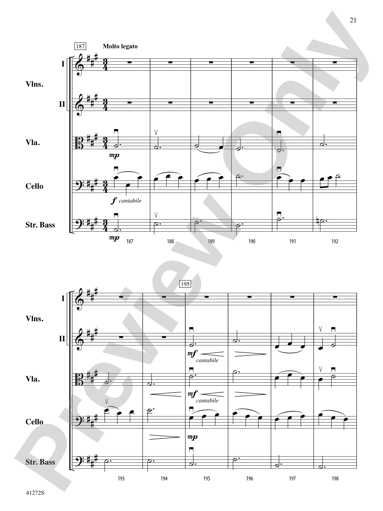 Westridge Overture: String Orchestra Conductor Score & Parts