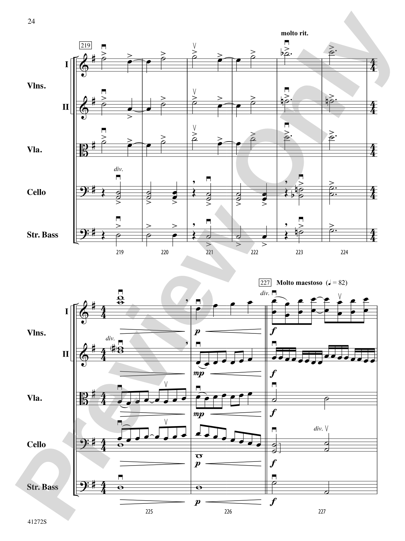 Westridge Overture: String Orchestra Conductor Score & Parts