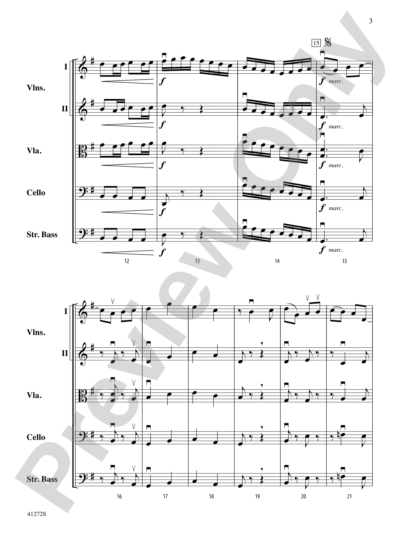 Westridge Overture: String Orchestra Conductor Score & Parts