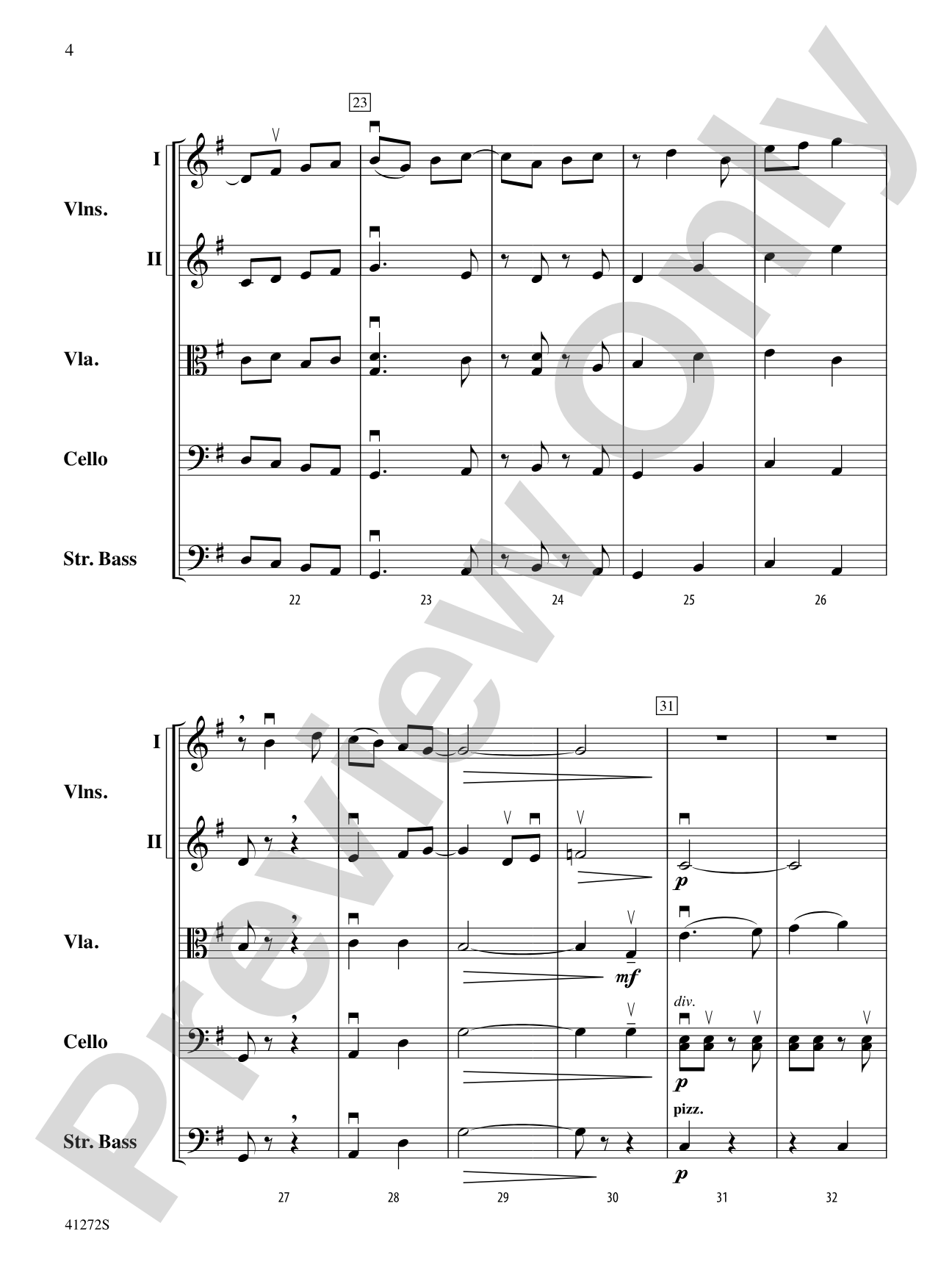 Westridge Overture: String Orchestra Conductor Score & Parts