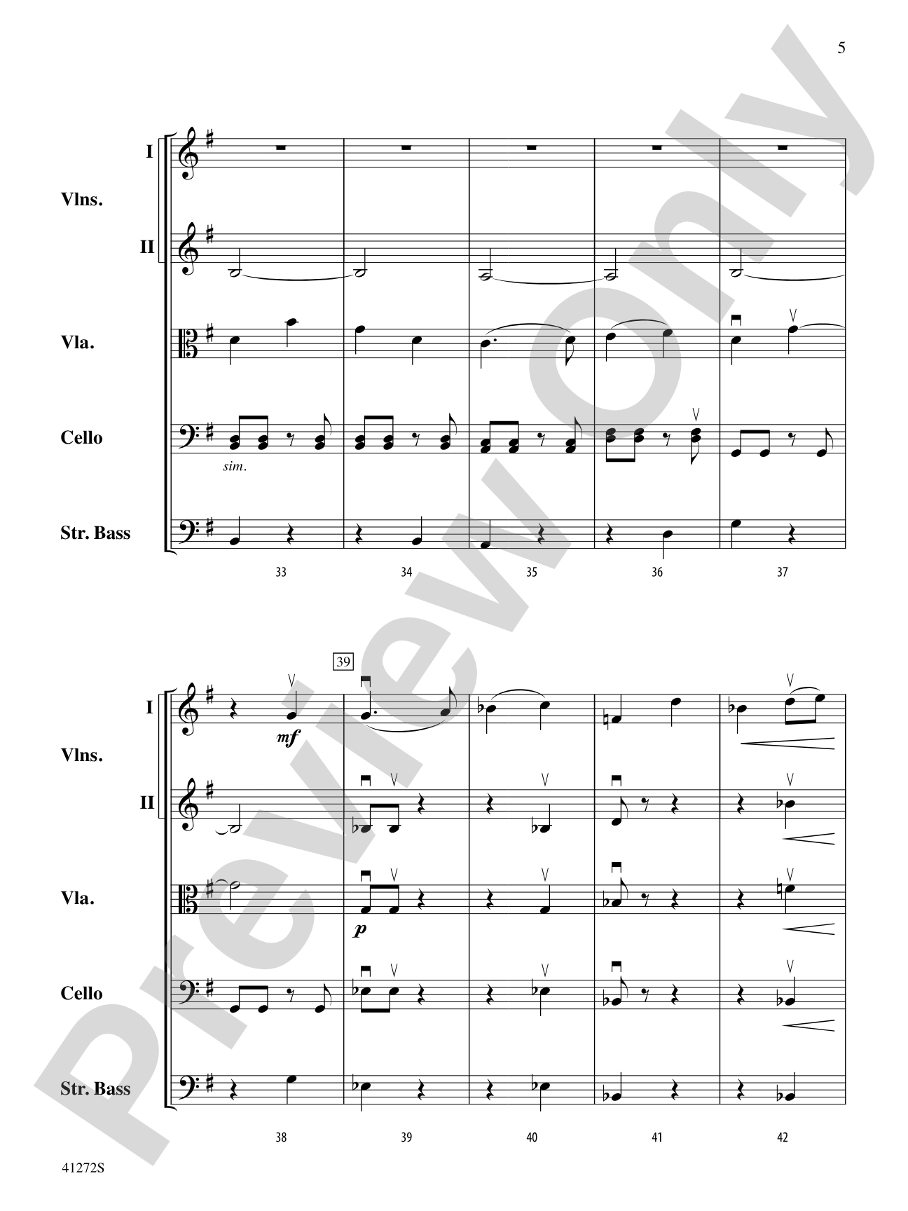 Westridge Overture: String Orchestra Conductor Score & Parts