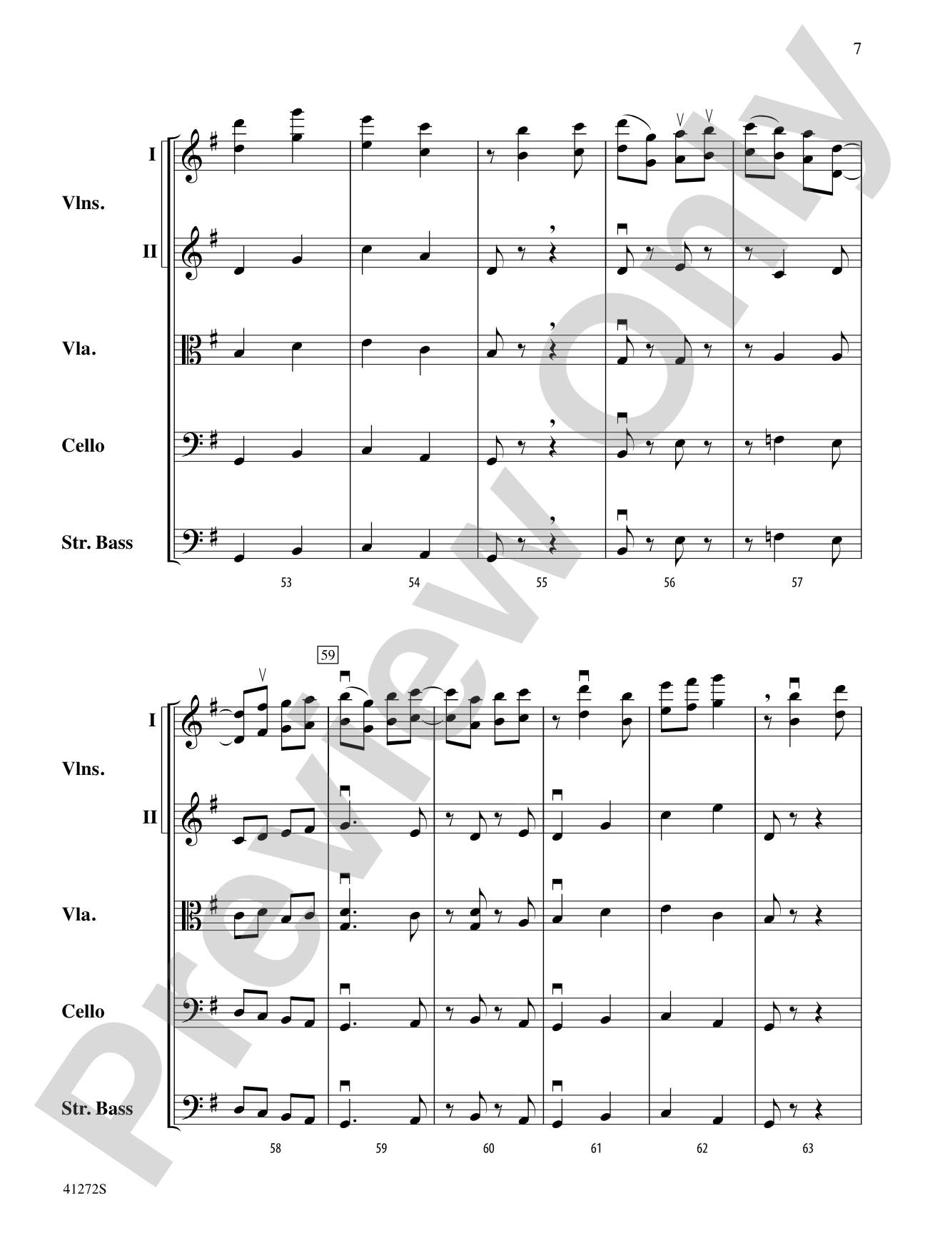 Westridge Overture: String Orchestra Conductor Score & Parts