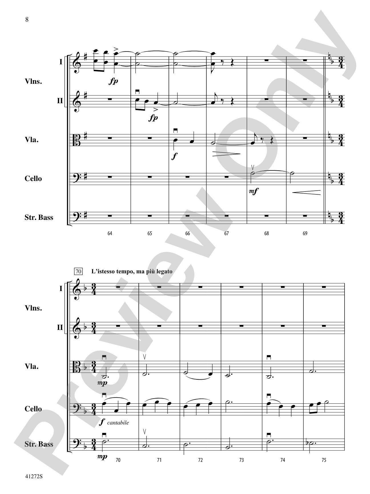 Westridge Overture: String Orchestra Conductor Score & Parts