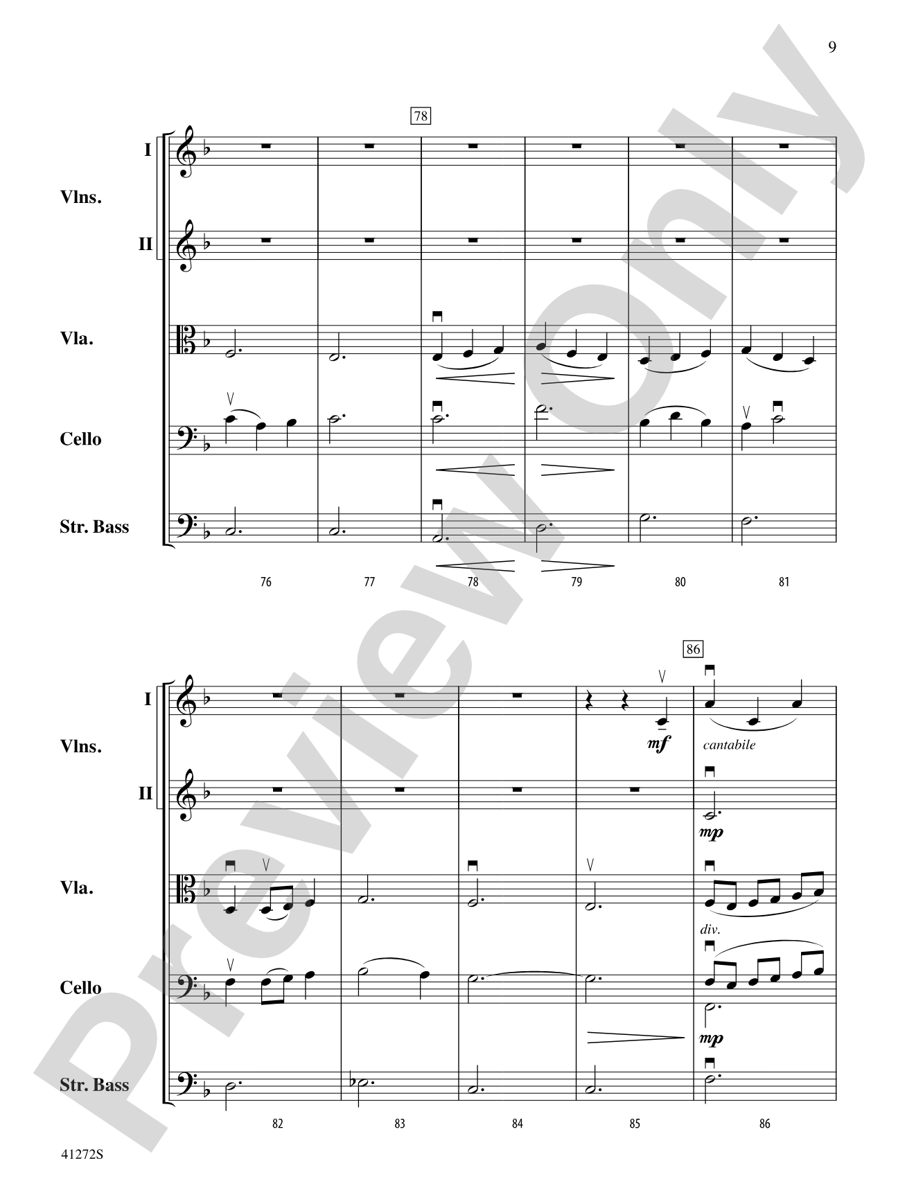 Westridge Overture: String Orchestra Conductor Score & Parts
