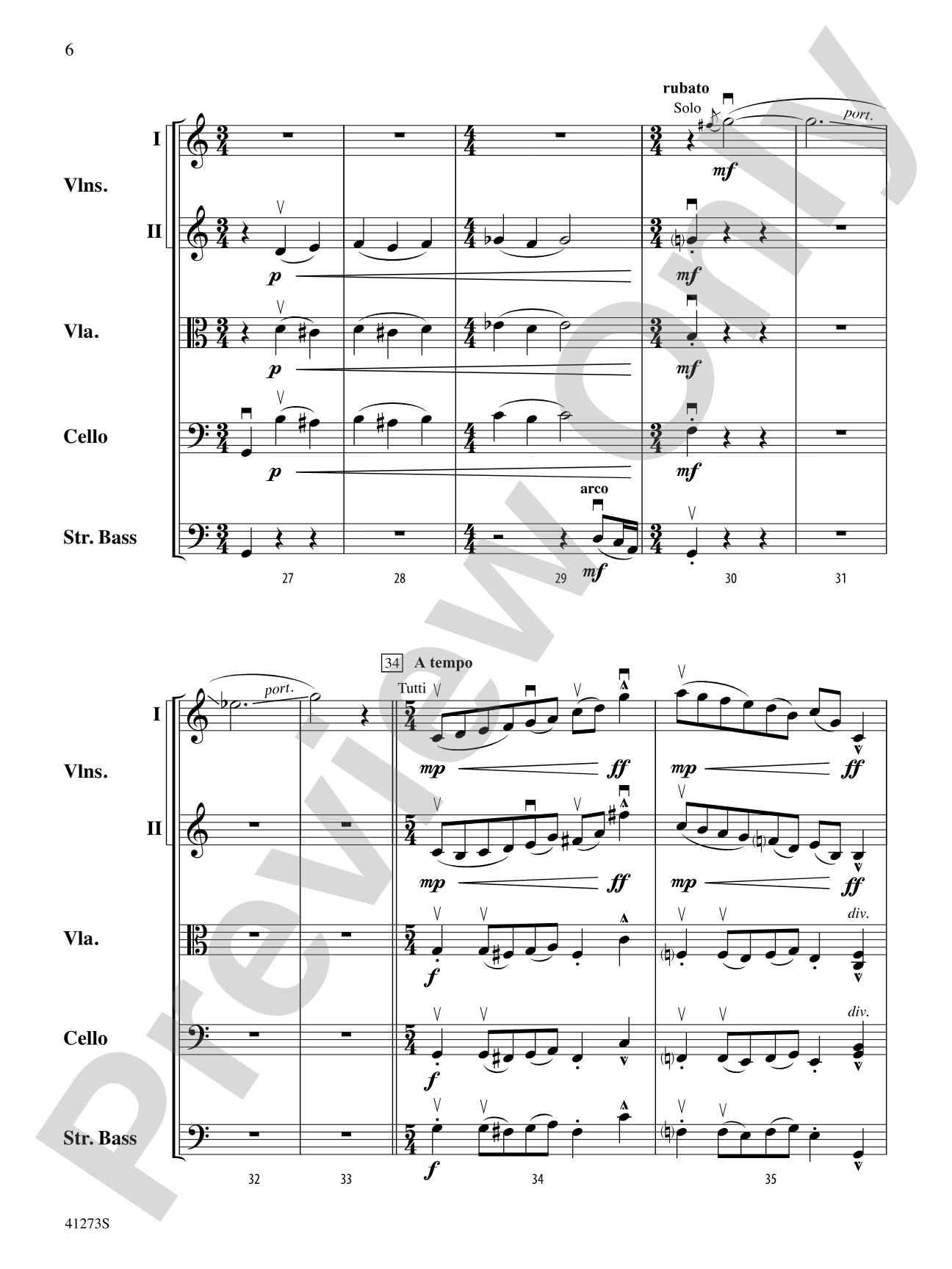 Waltz for Wobbly Wilfred: String Orchestra Conductor Score & Parts