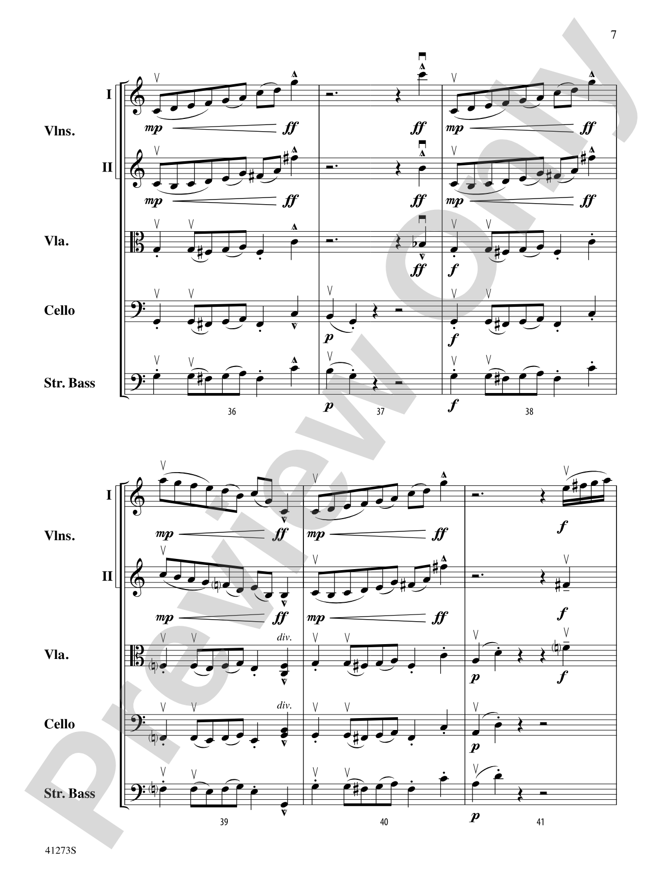 Waltz for Wobbly Wilfred: String Orchestra Conductor Score & Parts