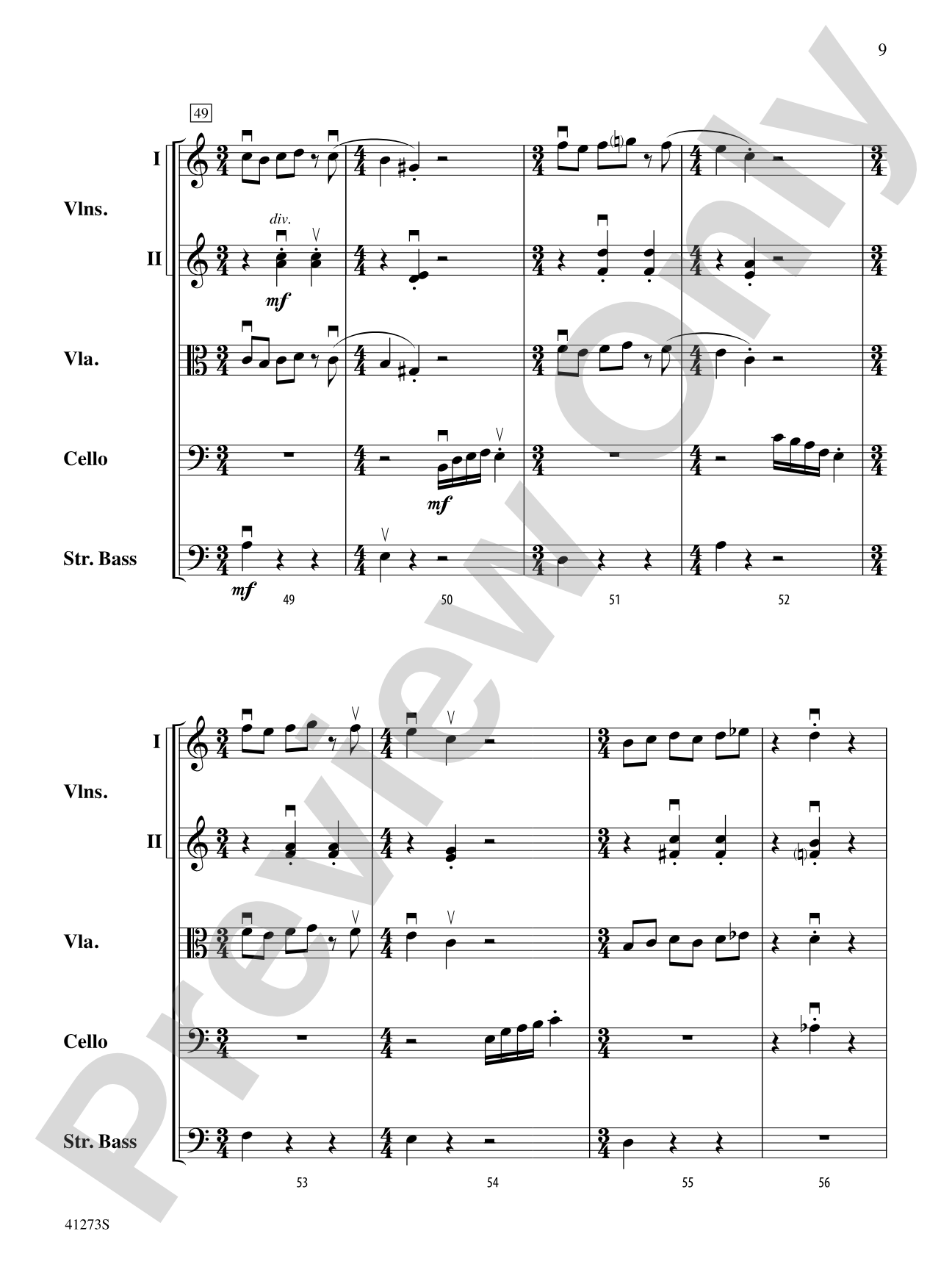 Waltz for Wobbly Wilfred: String Orchestra Conductor Score & Parts