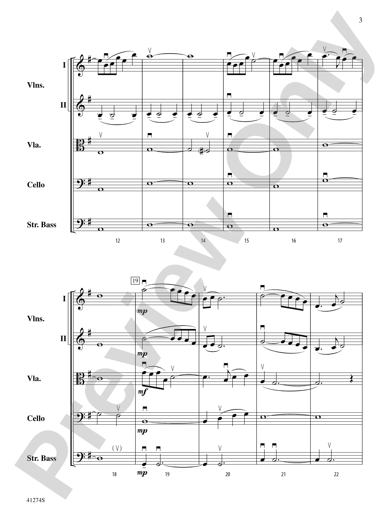 Cloud Dance: String Orchestra Conductor Score & Parts