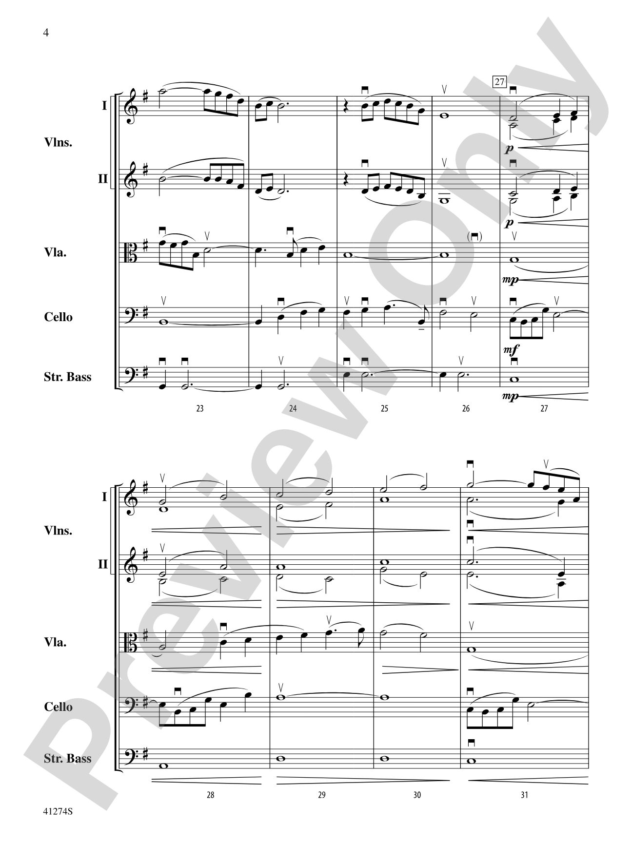 Cloud Dance: String Orchestra Conductor Score & Parts