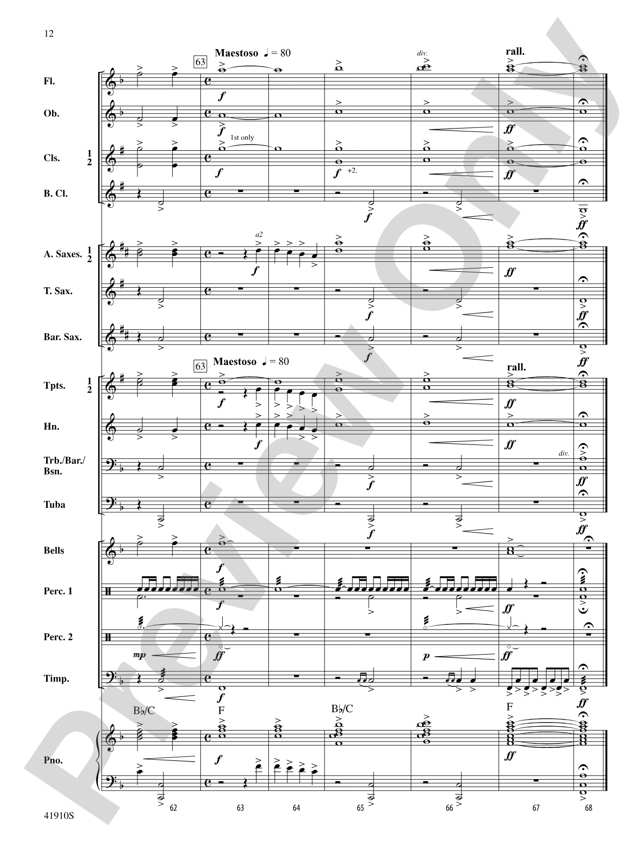 The Spirit of Thanksgiving: Concert Band Conductor Score & Parts