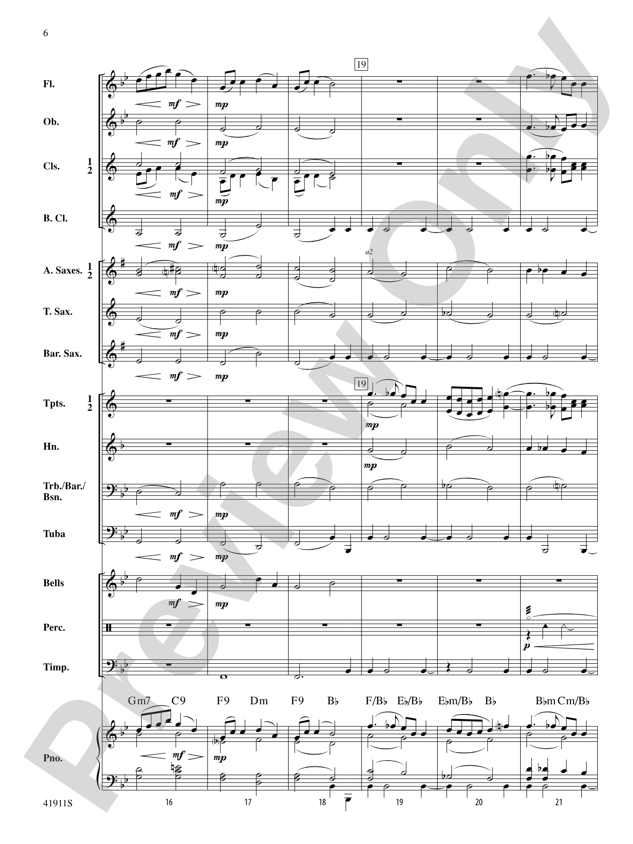 To a Wild Rose (from Woodland Sketches, Op. 51): Concert Band Conductor Score & Parts