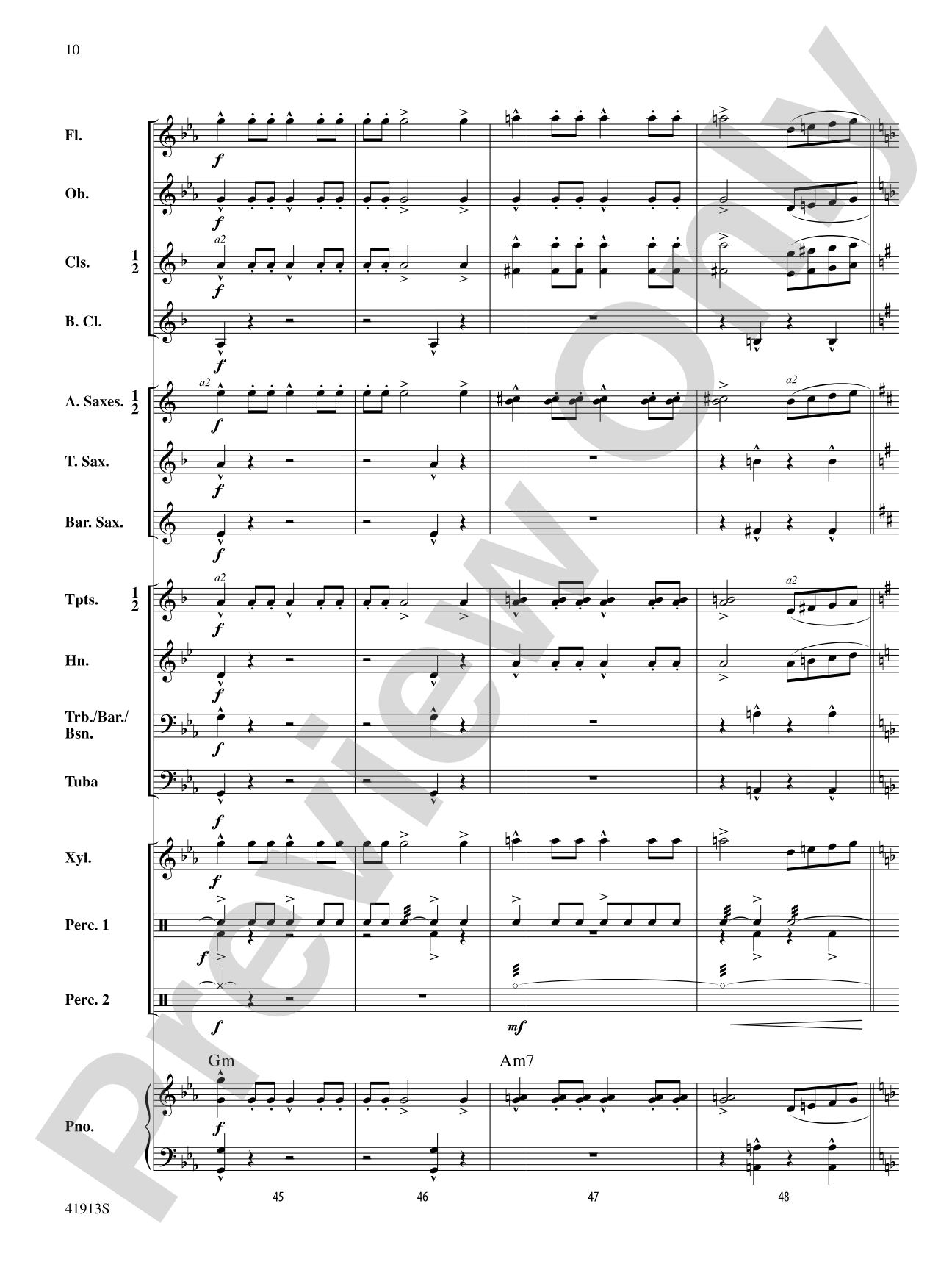 Variants on a Sea Shanty: Concert Band Conductor Score & Parts