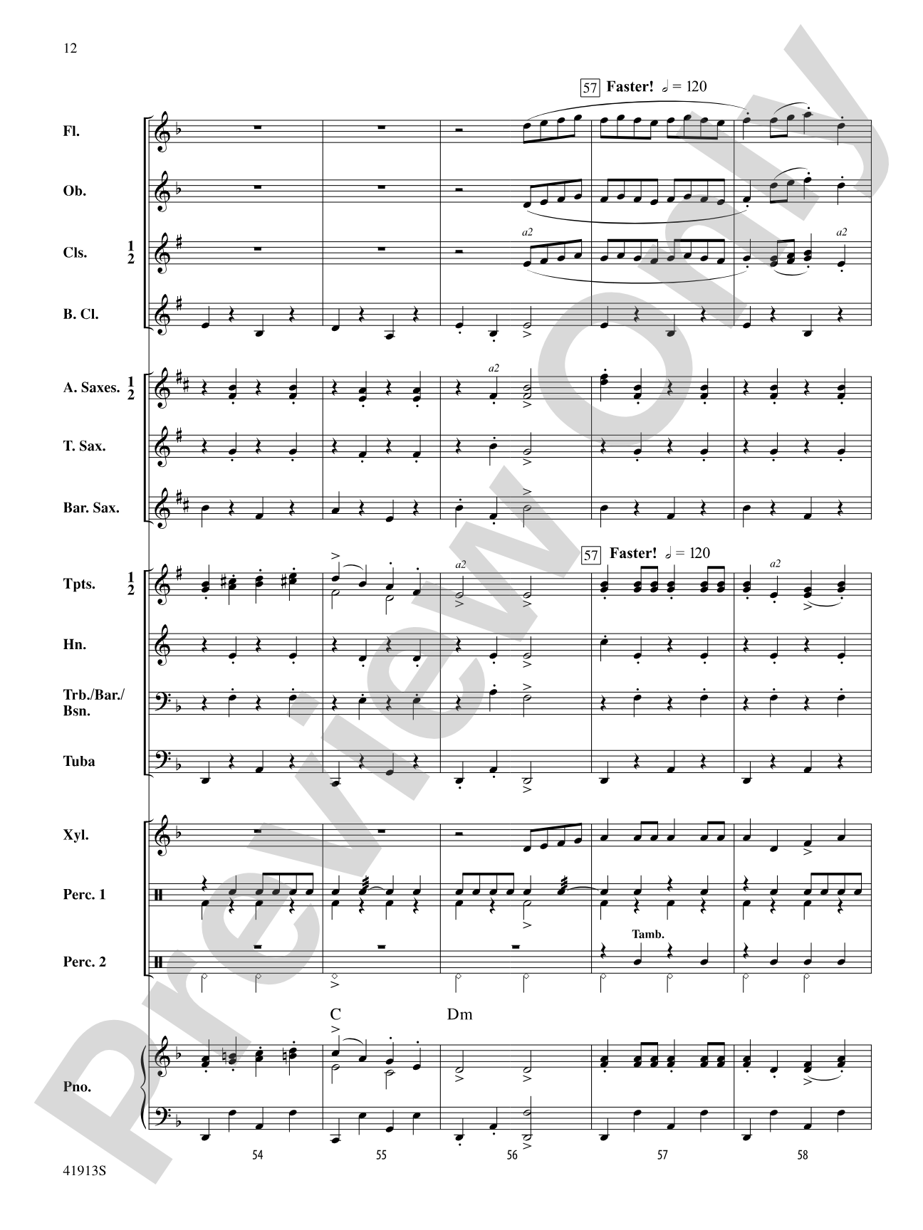 Variants on a Sea Shanty: Concert Band Conductor Score & Parts