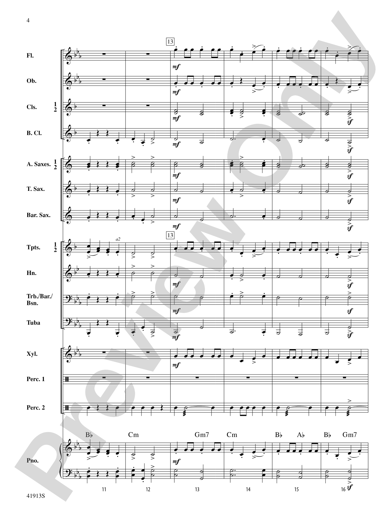 Variants on a Sea Shanty: Concert Band Conductor Score & Parts