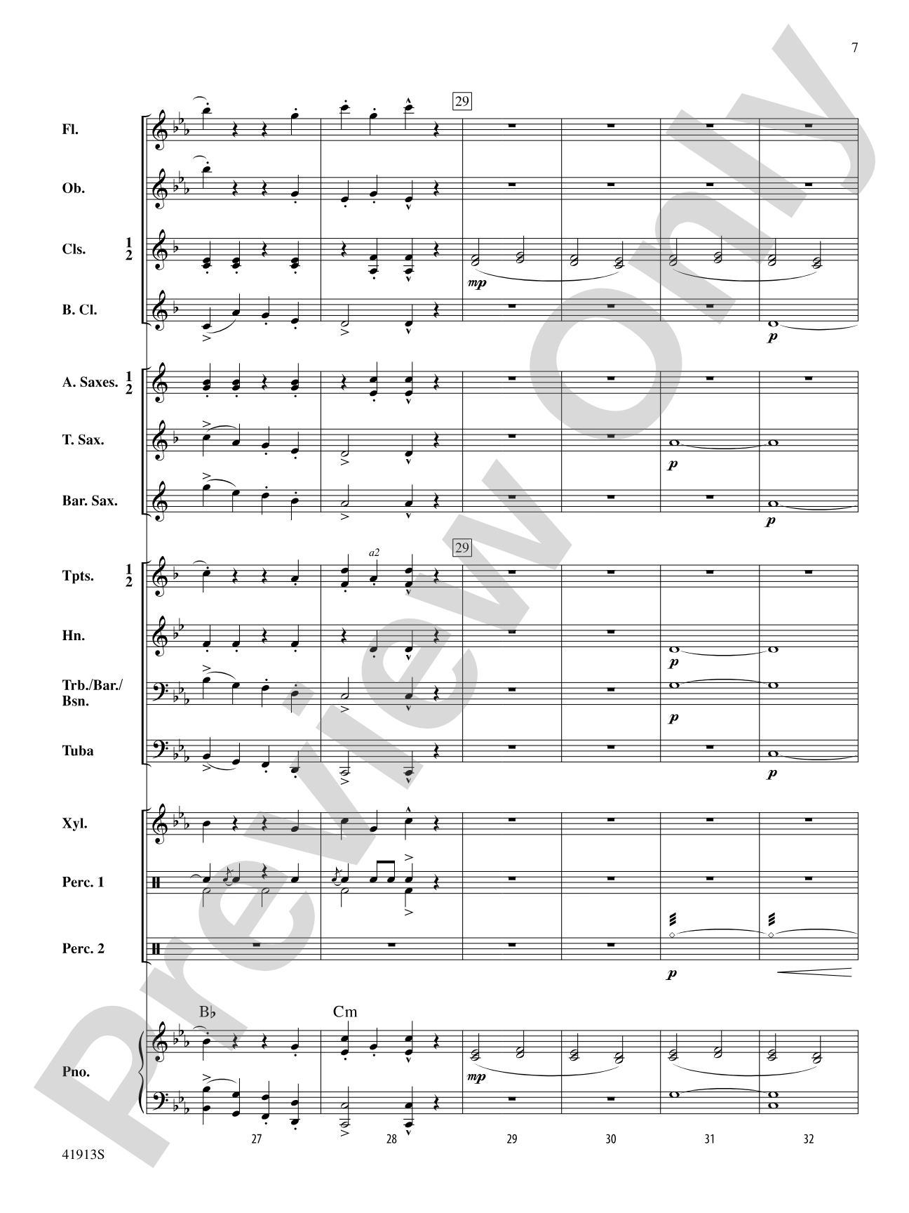 Variants on a Sea Shanty: Concert Band Conductor Score & Parts