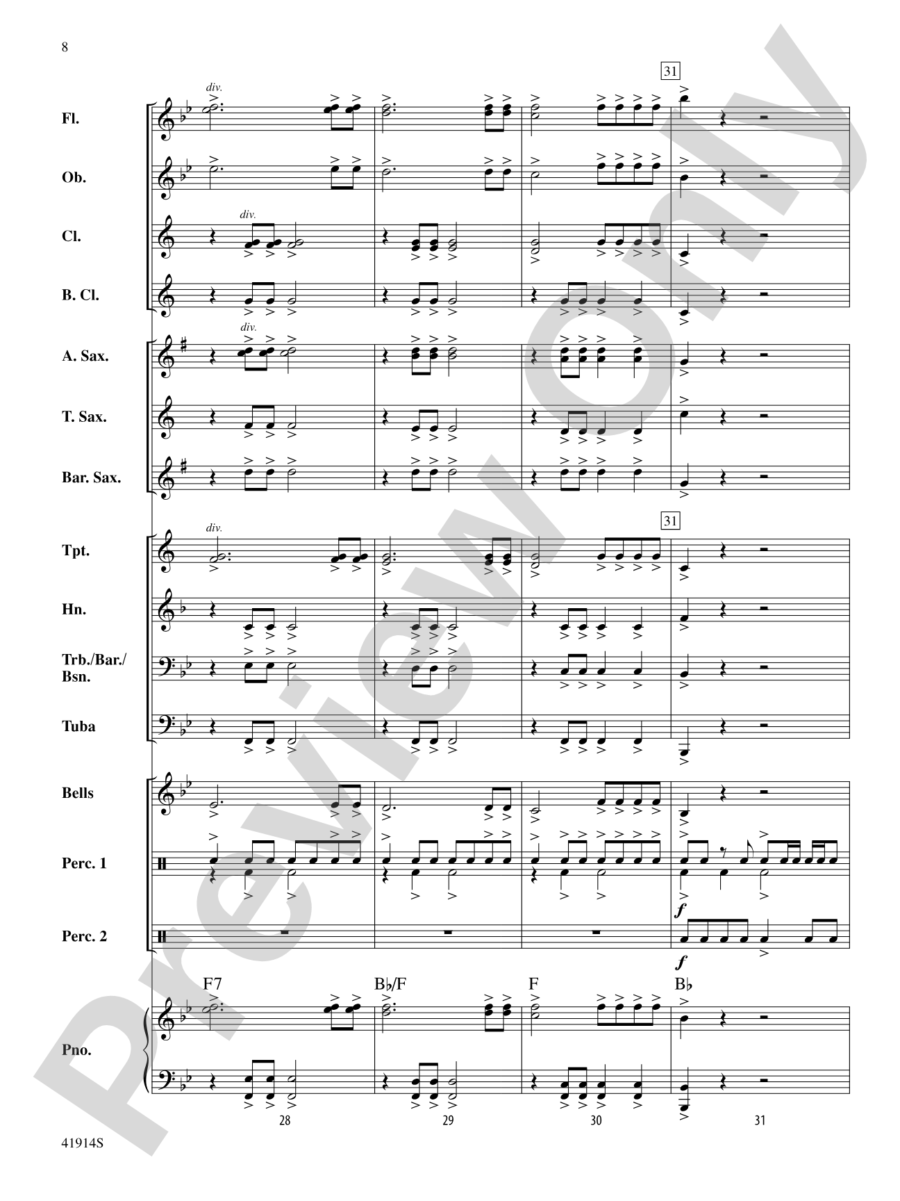 Presto!: Concert Band Conductor Score & Parts