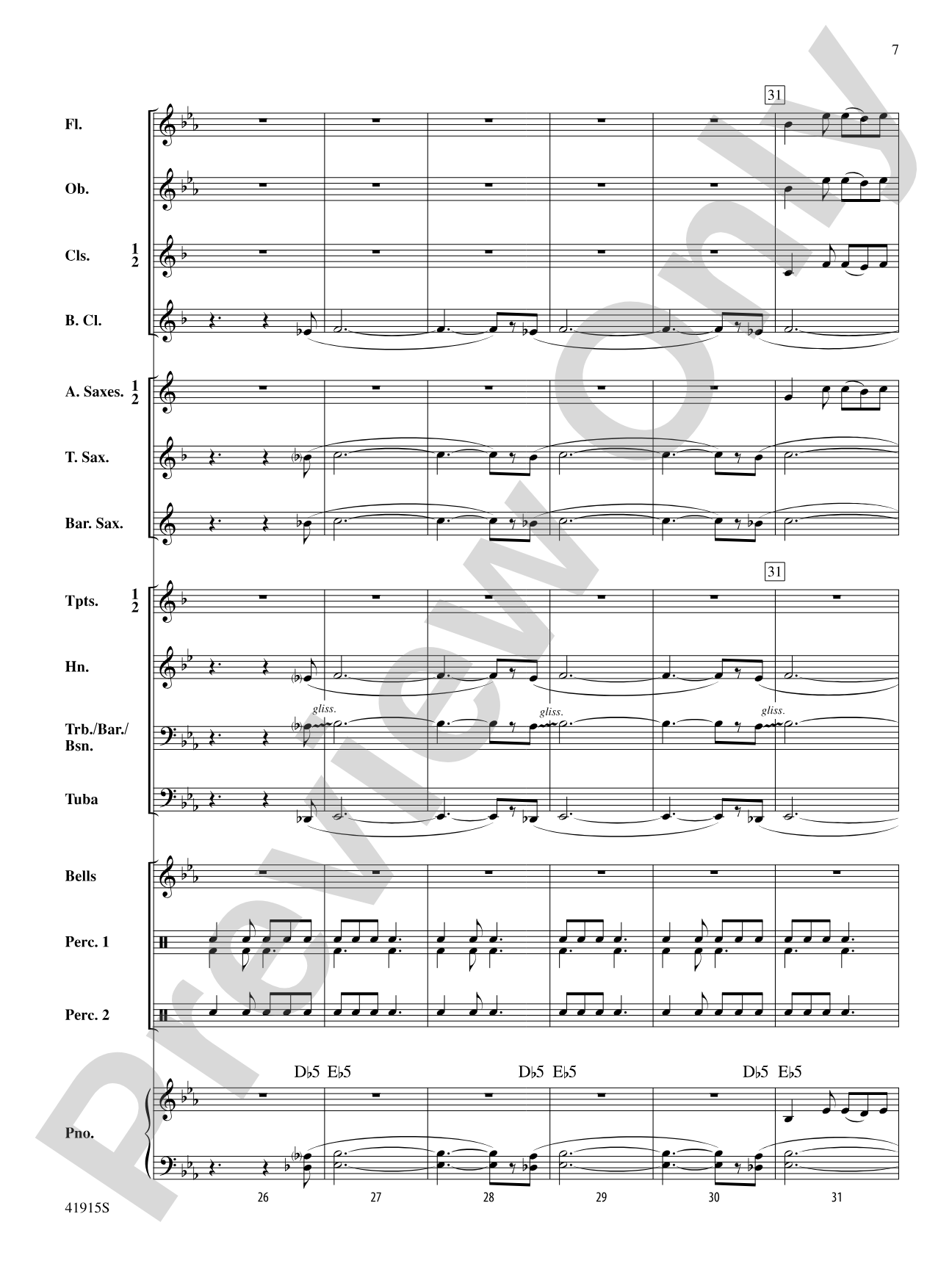 Air and Jig: Concert Band Conductor Score & Parts