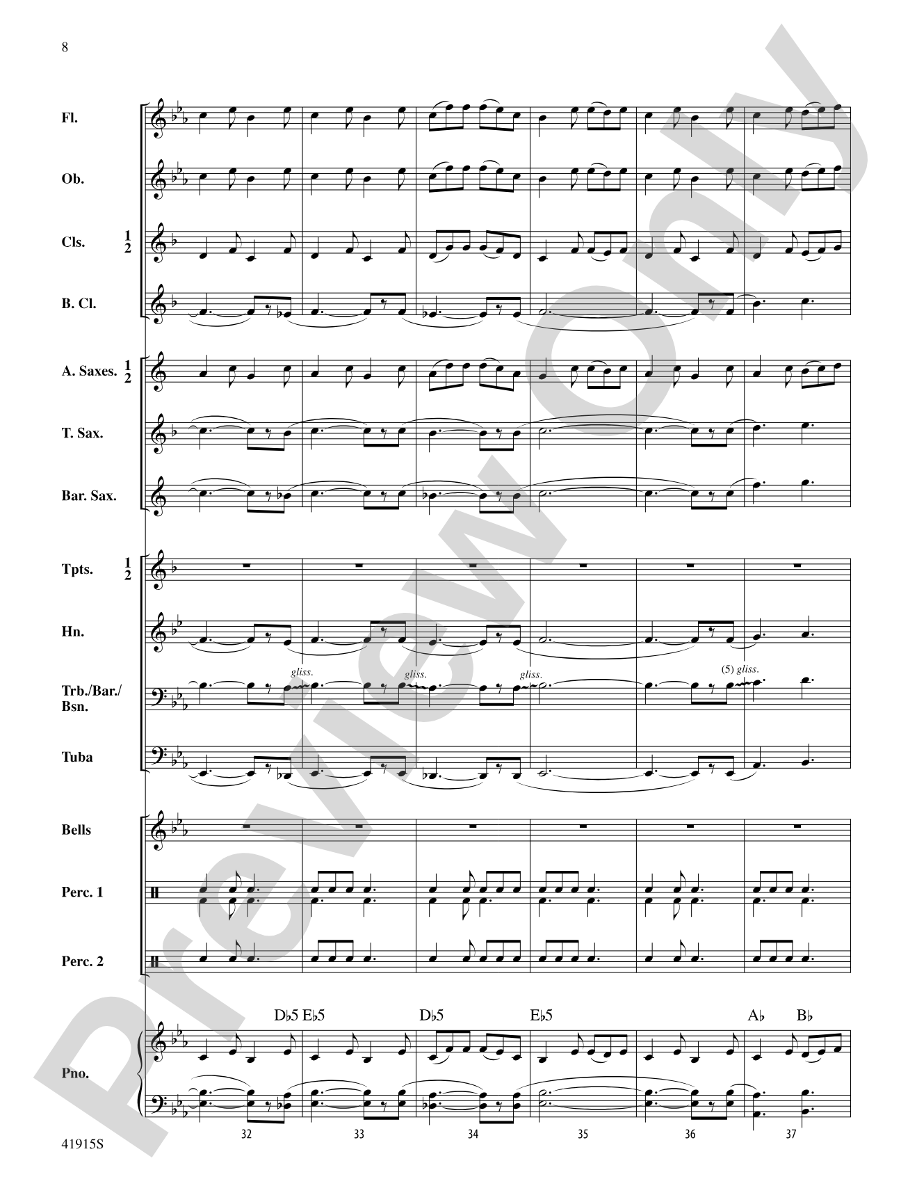 Air and Jig: Concert Band Conductor Score & Parts