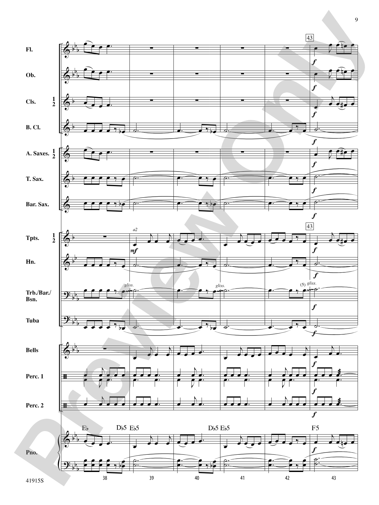 Air and Jig: Concert Band Conductor Score & Parts