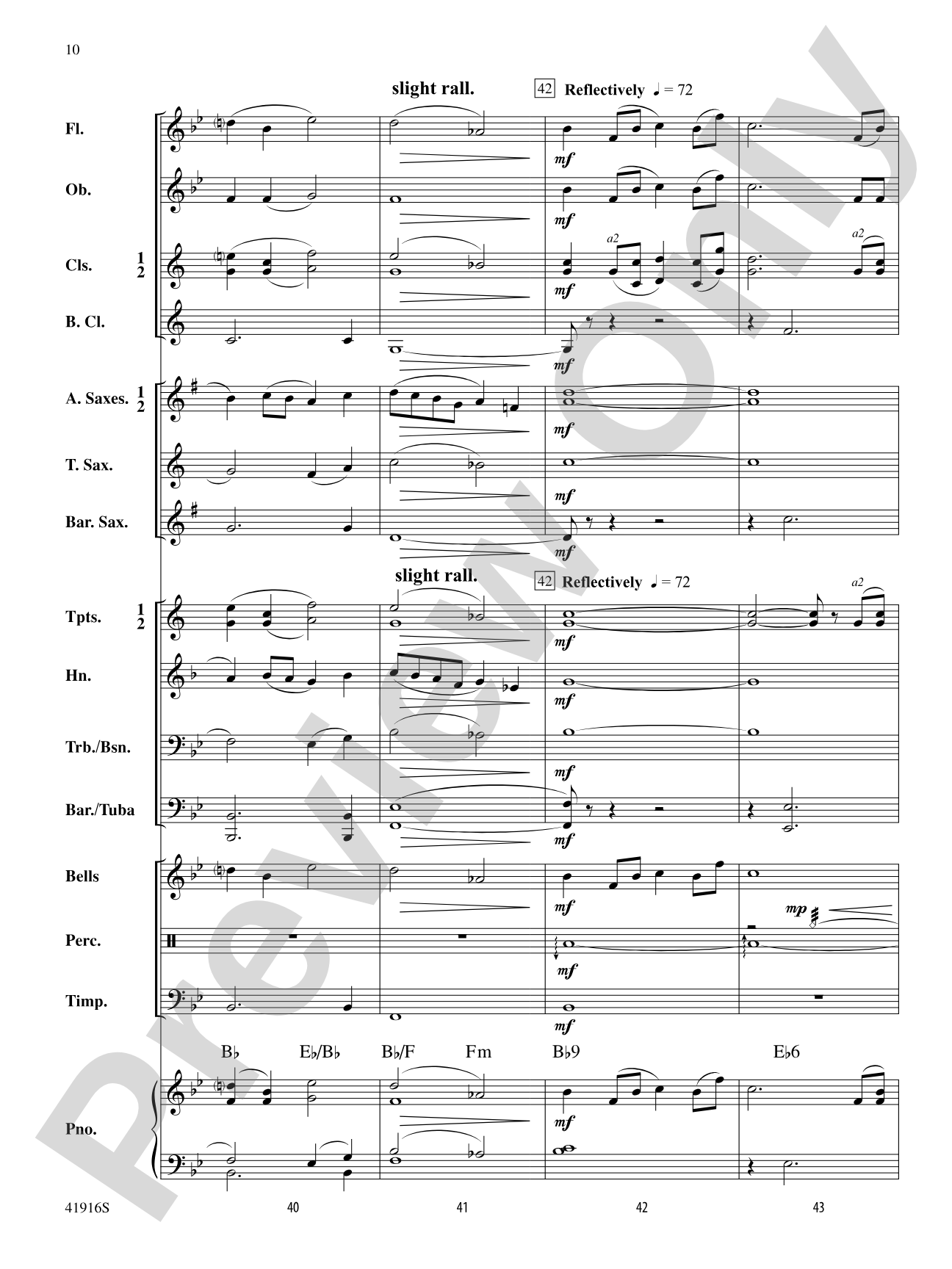 Winter Whispers: Concert Band Conductor Score & Parts