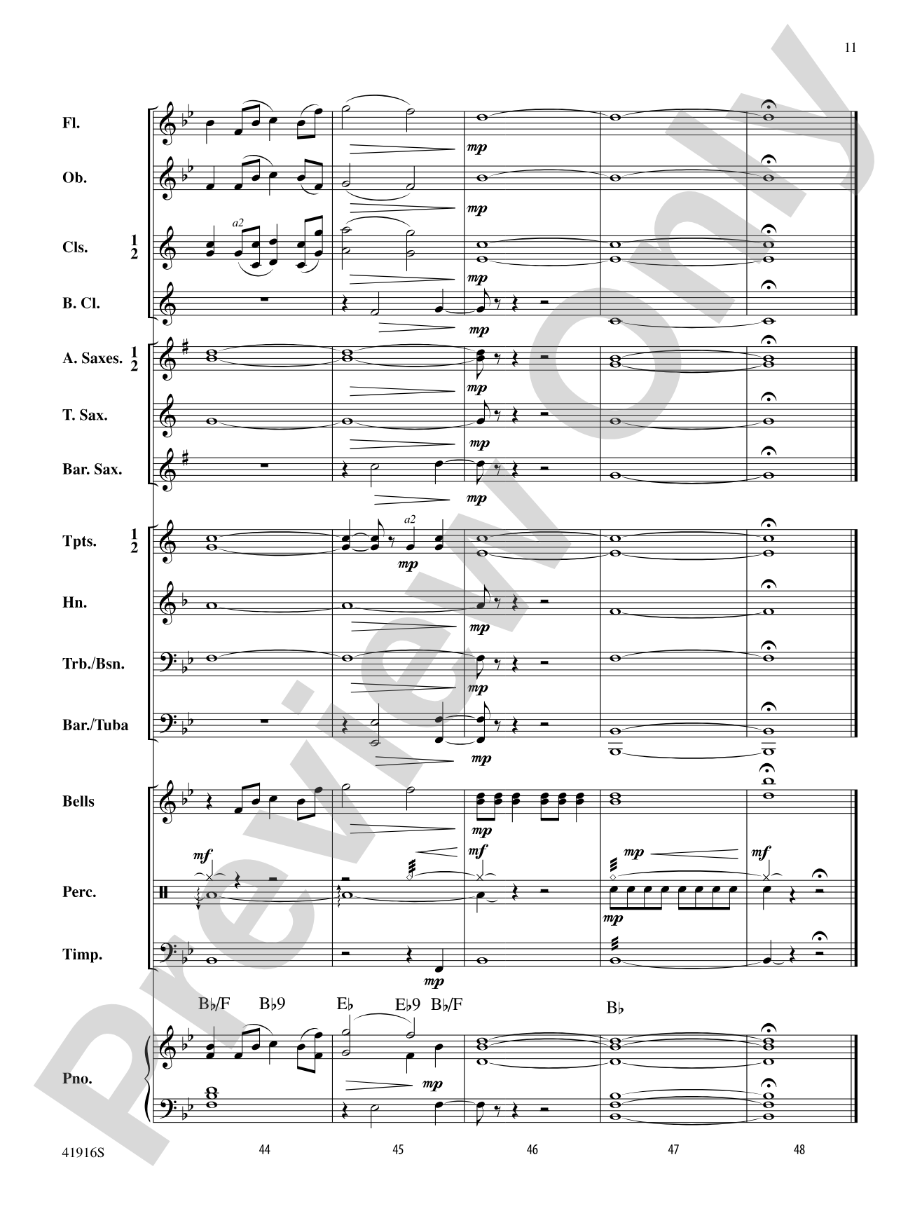 Winter Whispers: Concert Band Conductor Score & Parts