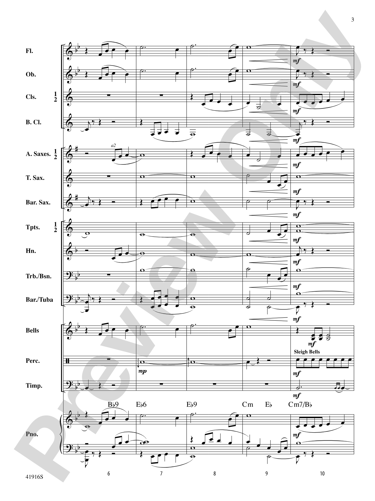 Winter Whispers: Concert Band Conductor Score & Parts