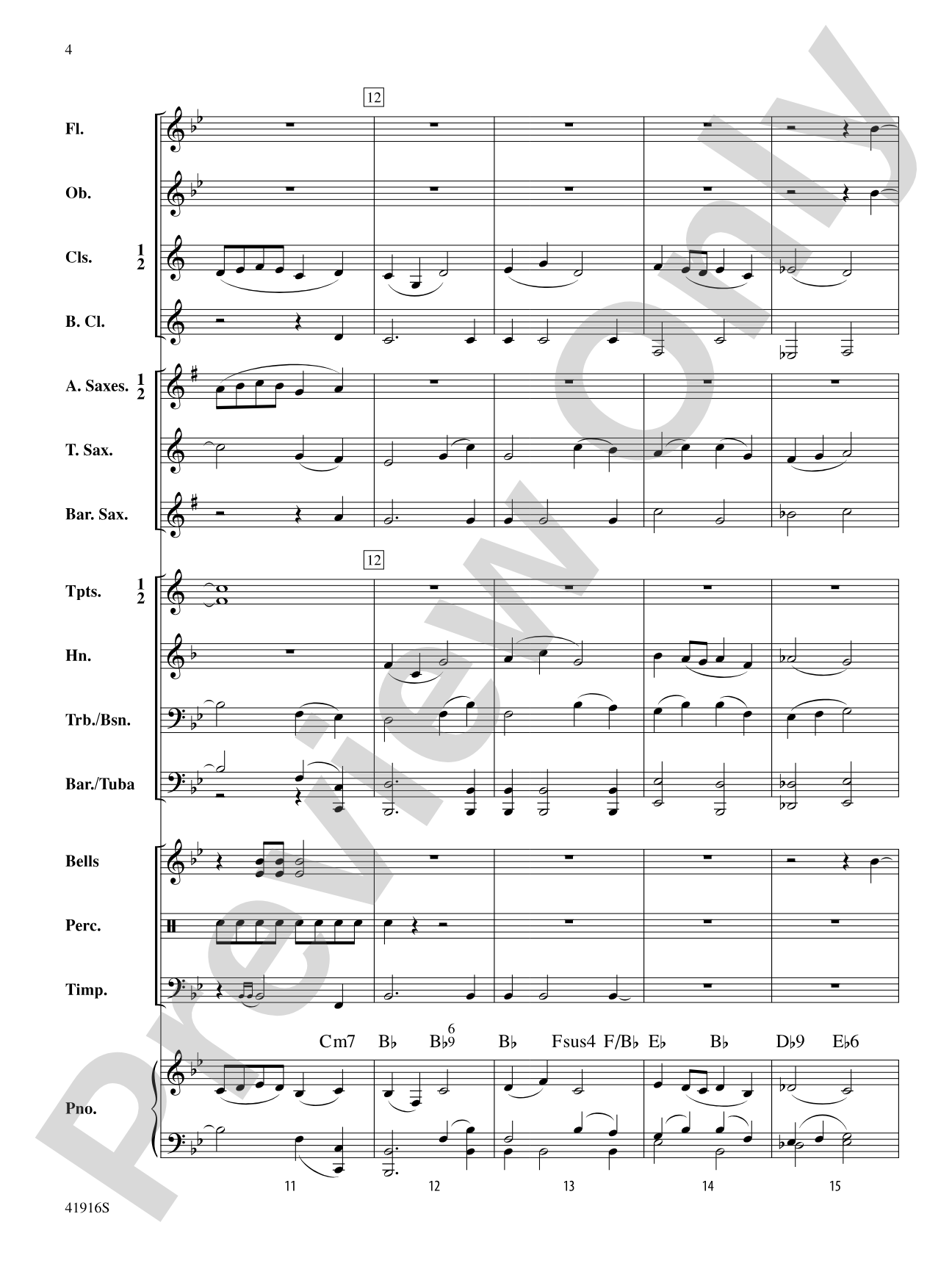 Winter Whispers: Concert Band Conductor Score & Parts