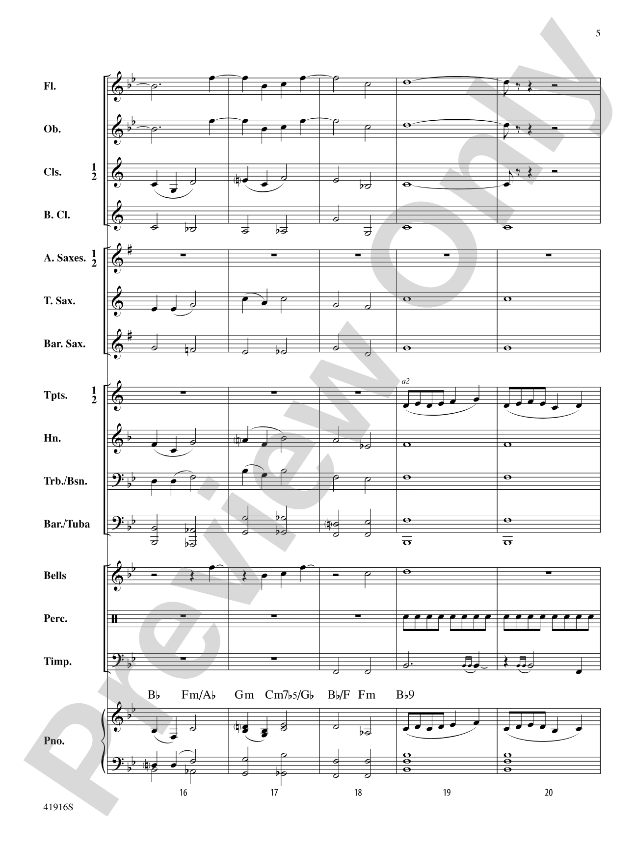 Winter Whispers: Concert Band Conductor Score & Parts