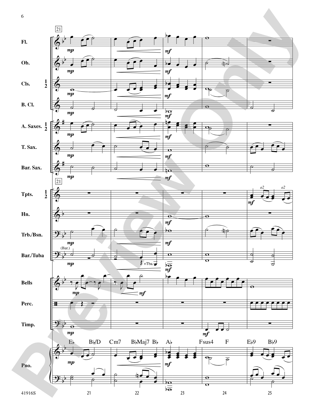 Winter Whispers: Concert Band Conductor Score & Parts