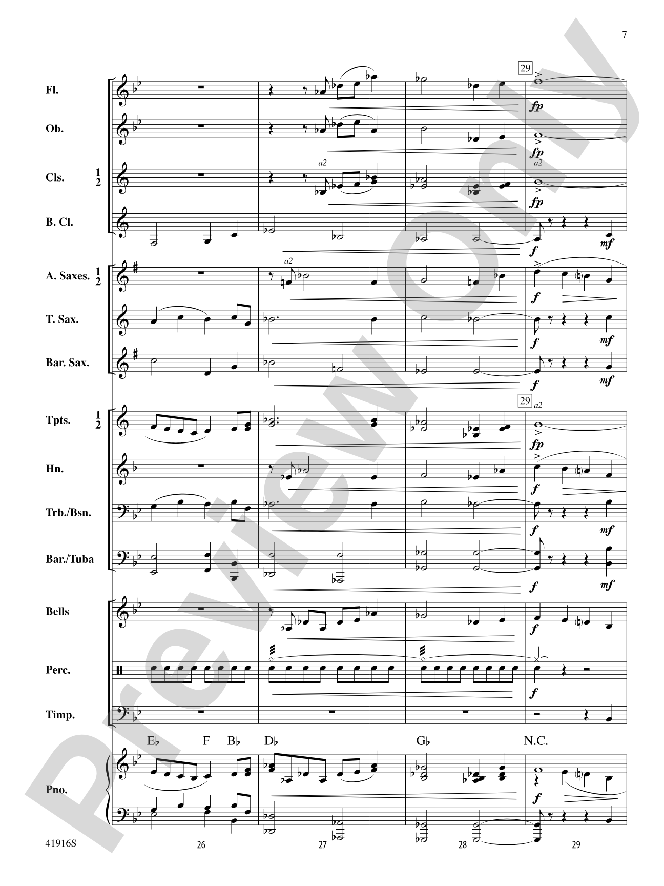 Winter Whispers: Concert Band Conductor Score & Parts