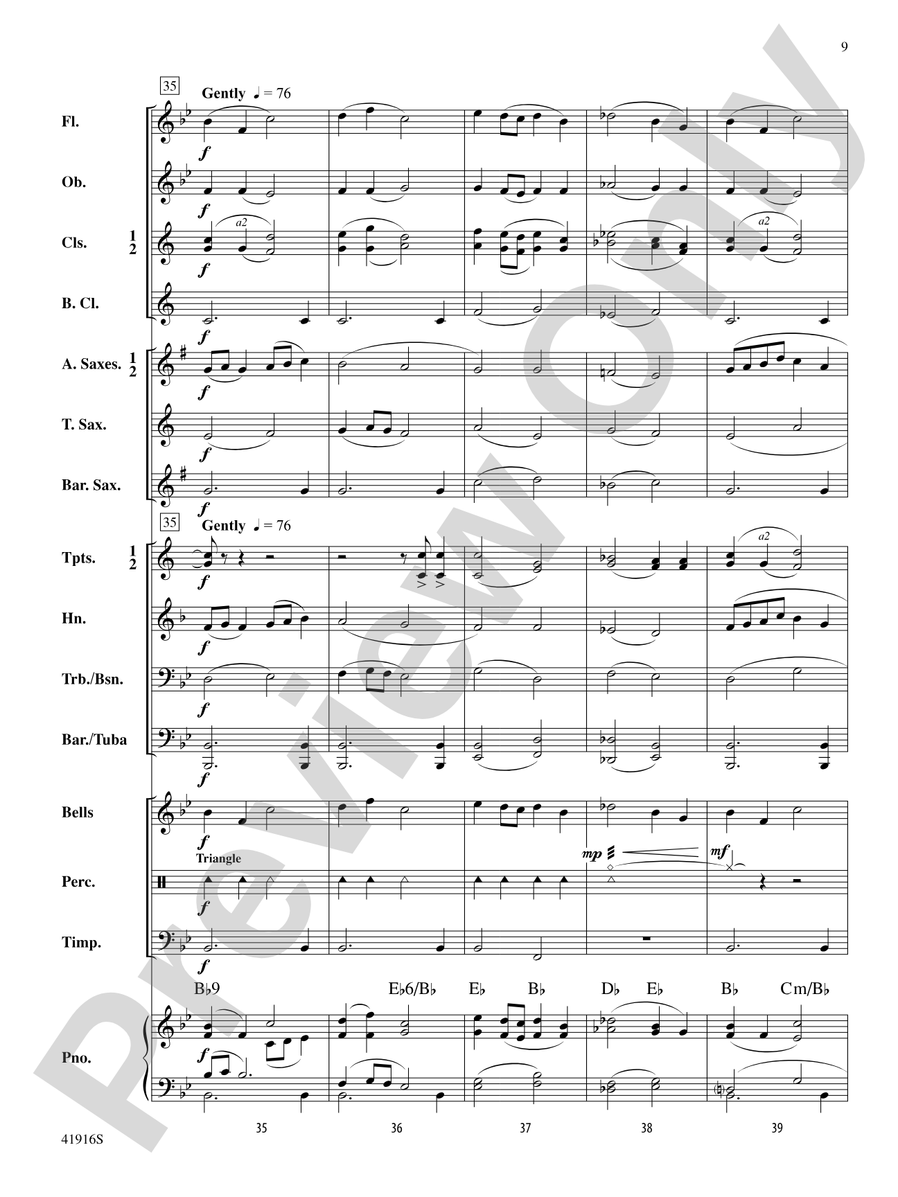 Winter Whispers: Concert Band Conductor Score & Parts