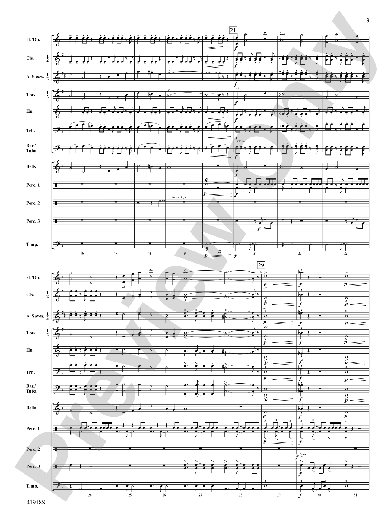Bang Zoom!: Concert Band Conductor Score & Parts