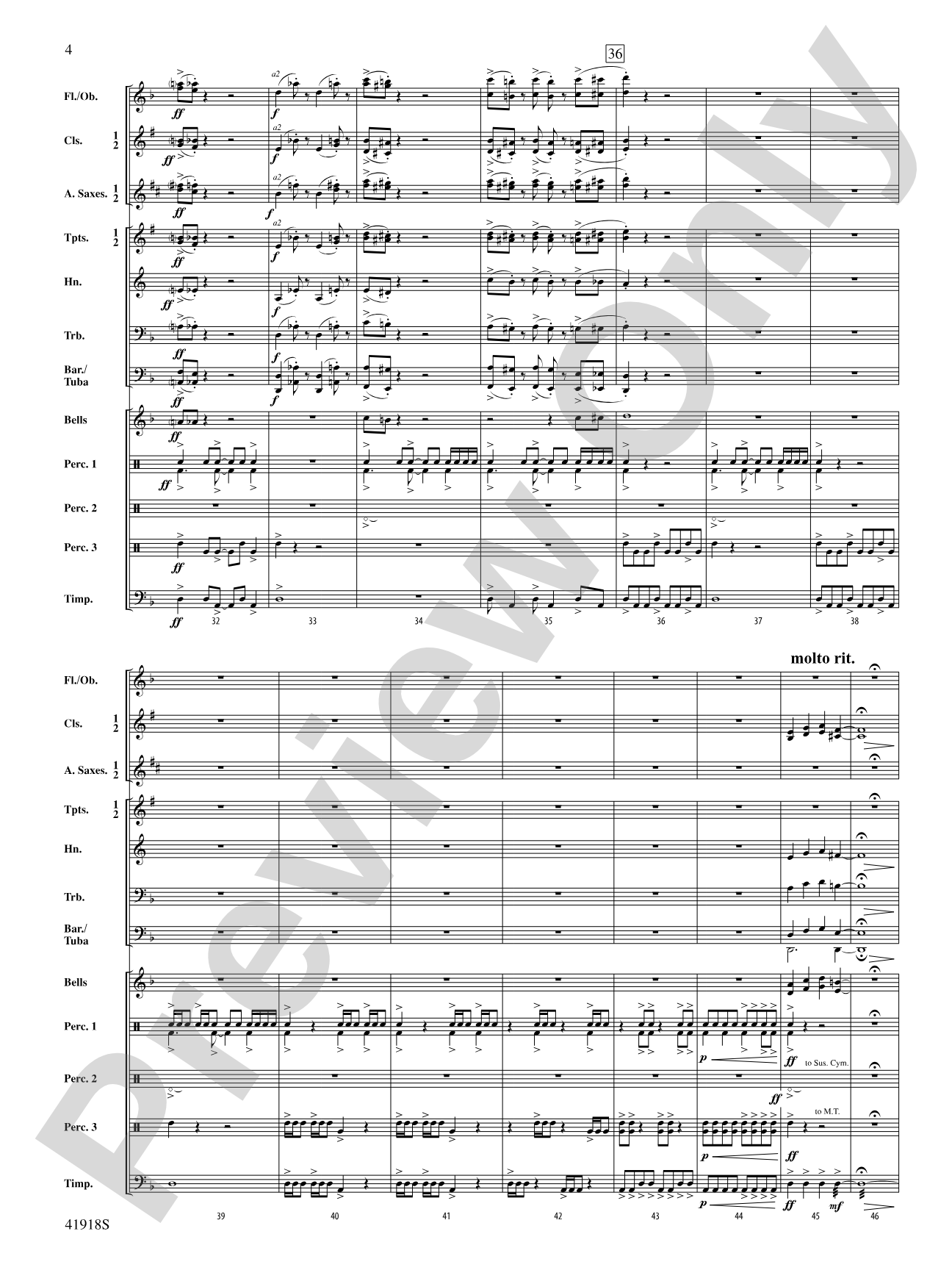 Bang Zoom!: Concert Band Conductor Score & Parts