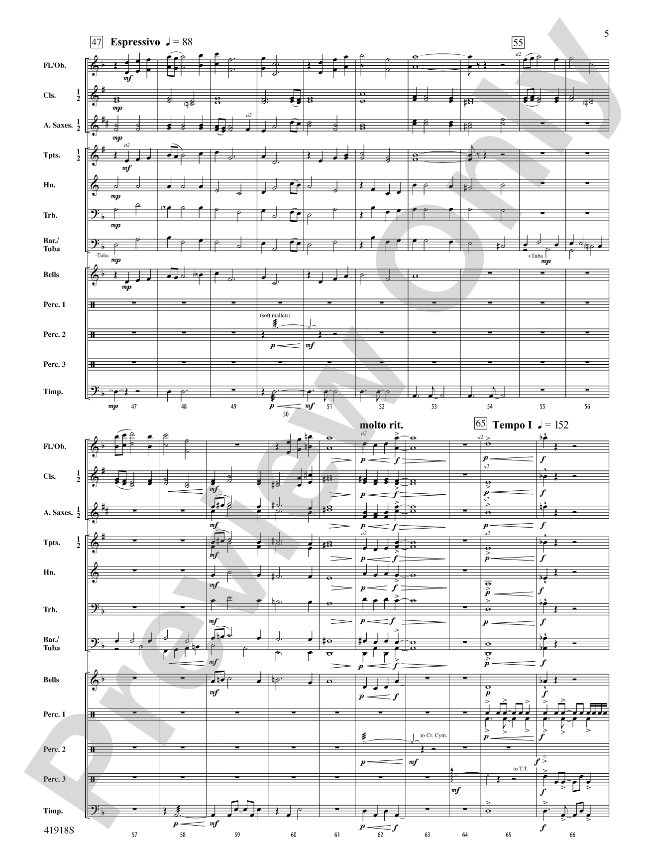 Bang Zoom!: Concert Band Conductor Score & Parts