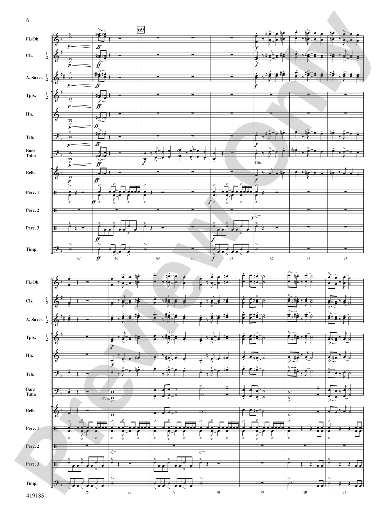 Bang Zoom!: Concert Band Conductor Score & Parts
