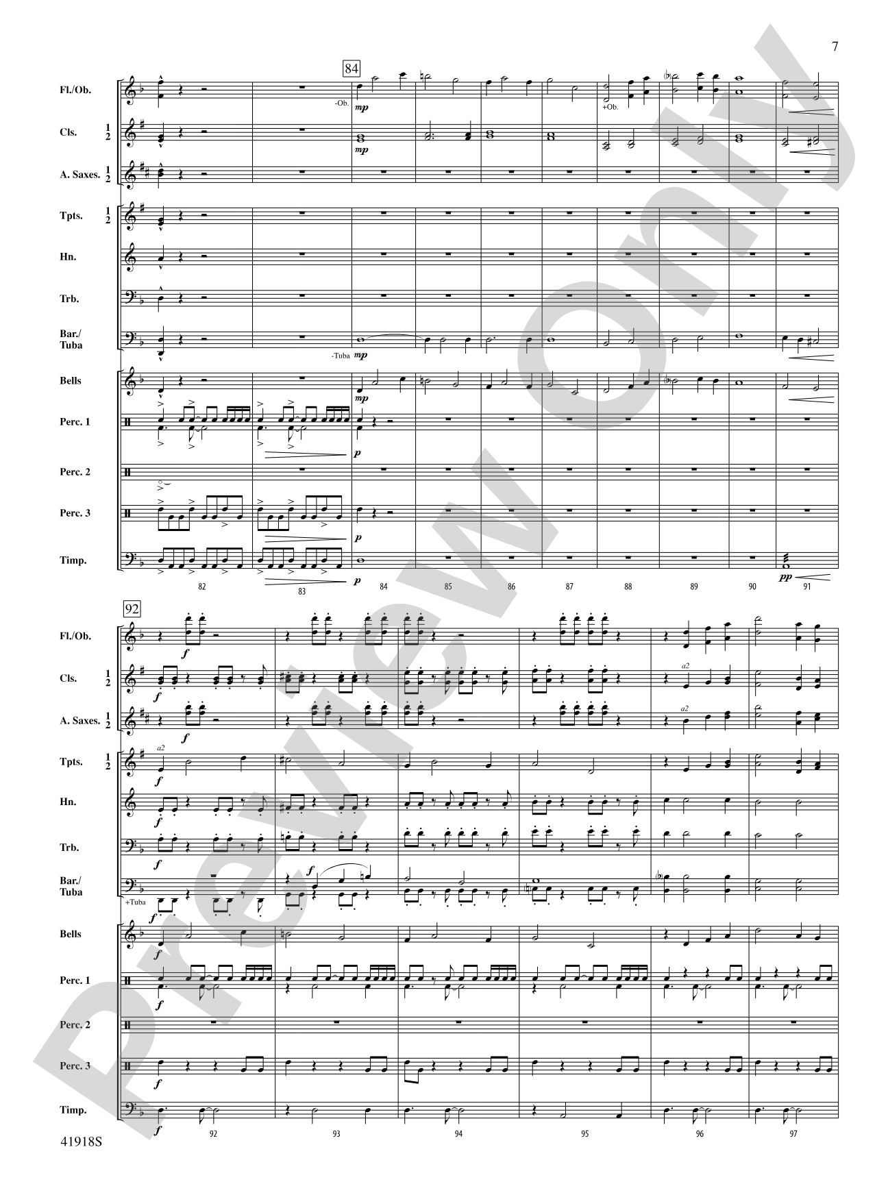 Bang Zoom!: Concert Band Conductor Score & Parts