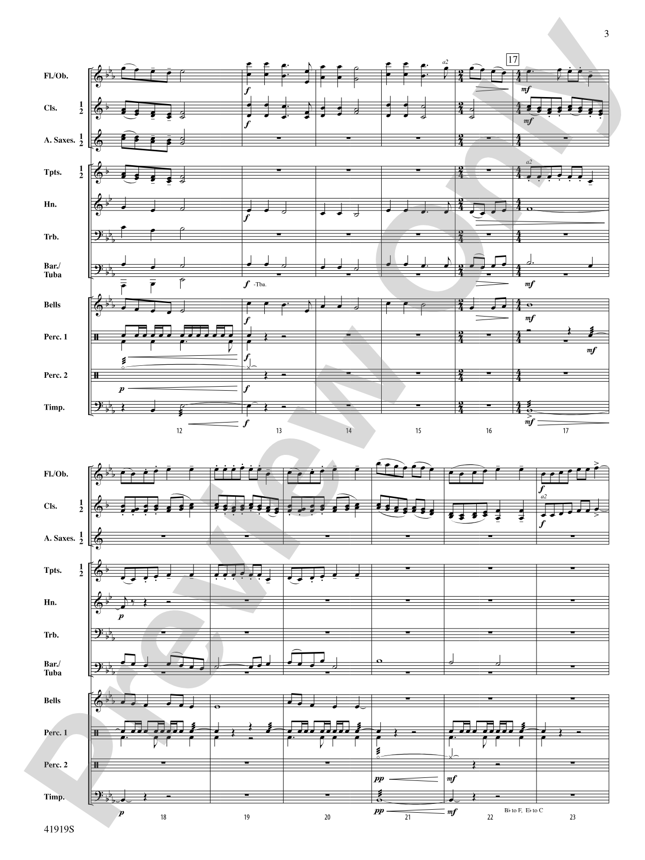 A Christmas Canticle: Concert Band Conductor Score & Parts