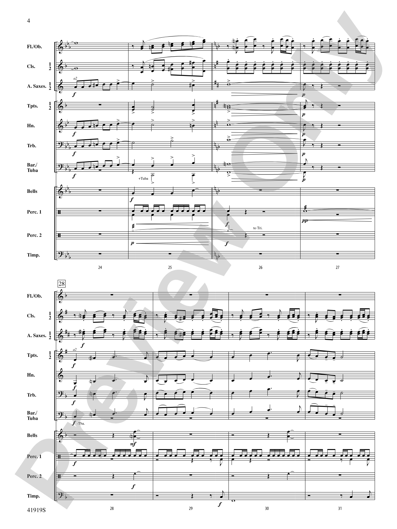 A Christmas Canticle: Concert Band Conductor Score & Parts