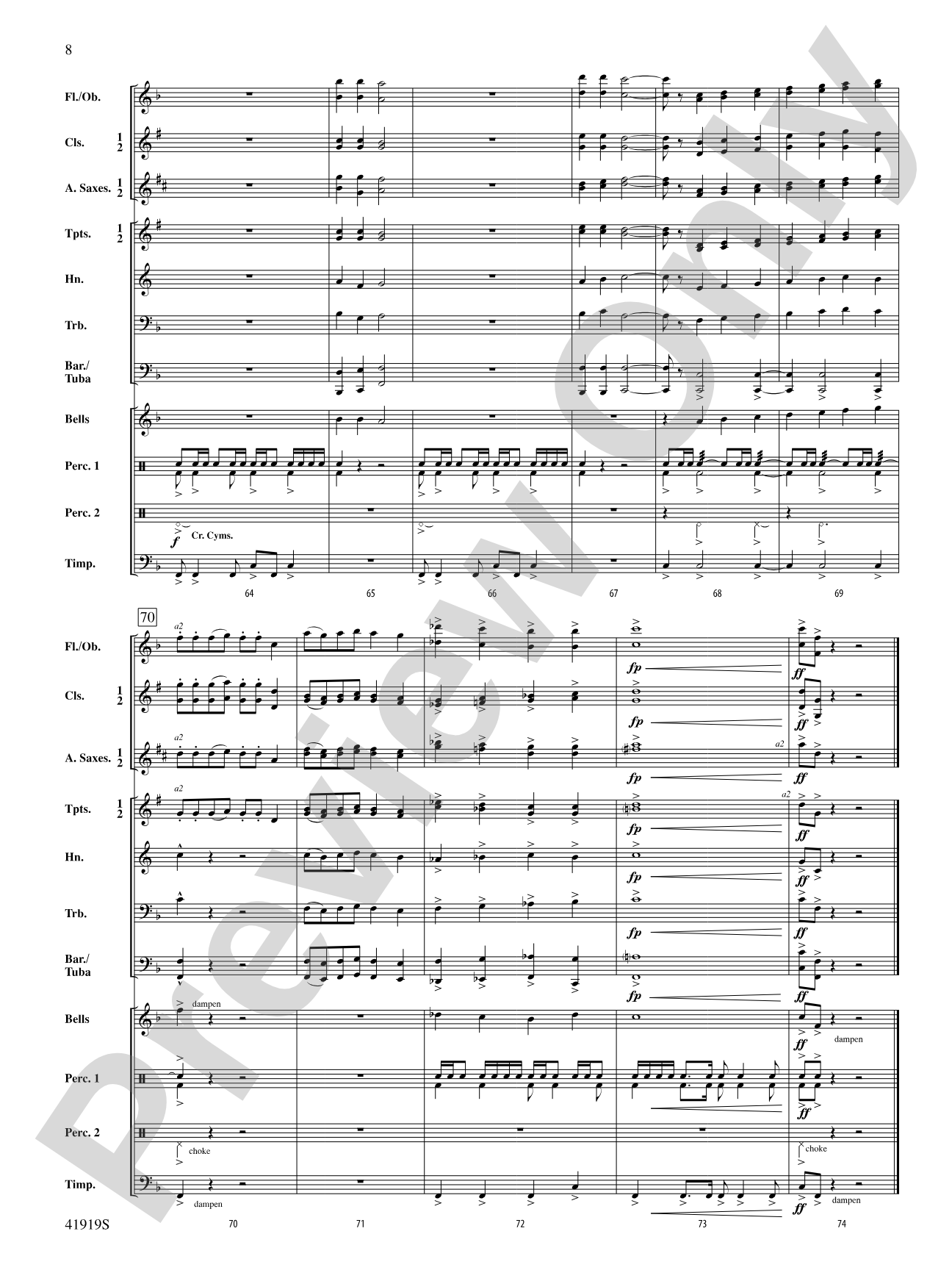 A Christmas Canticle: Concert Band Conductor Score & Parts